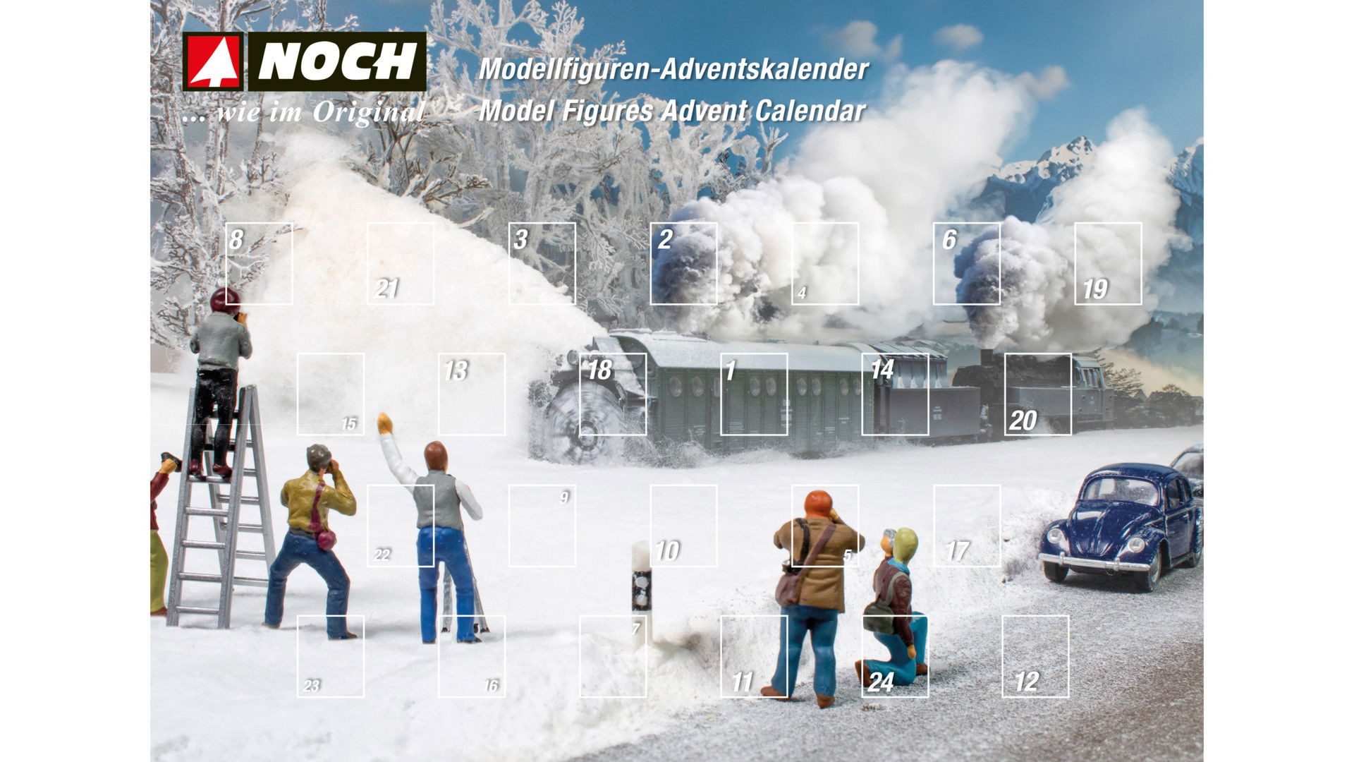 NOCH Krippen-Zubehör NOCH, 36998, Adventskalender, Figuren, Model