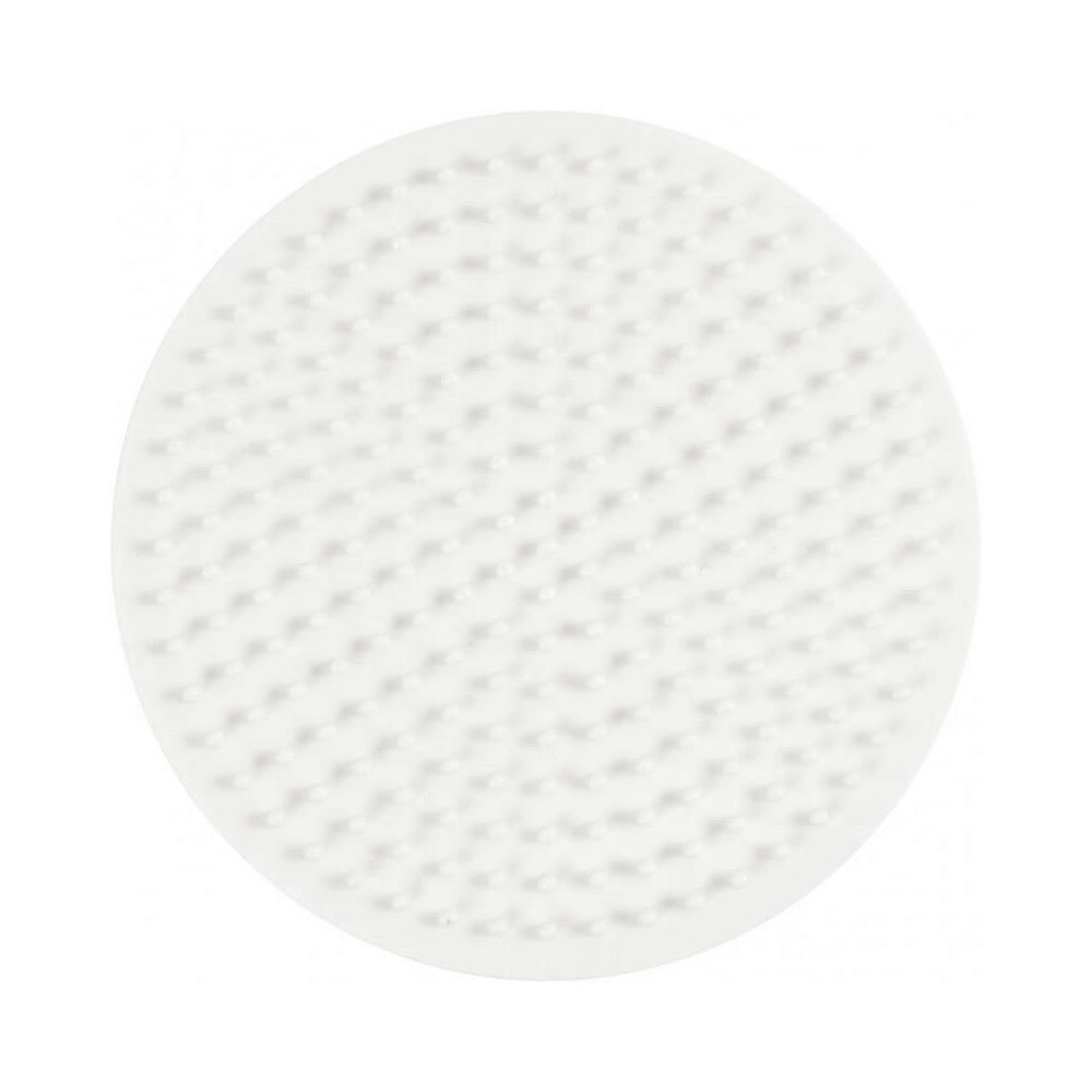 NABBI Bügelperlen Nabbi® BioBeads Stiftplatte Kreis, 9 cm, weiß