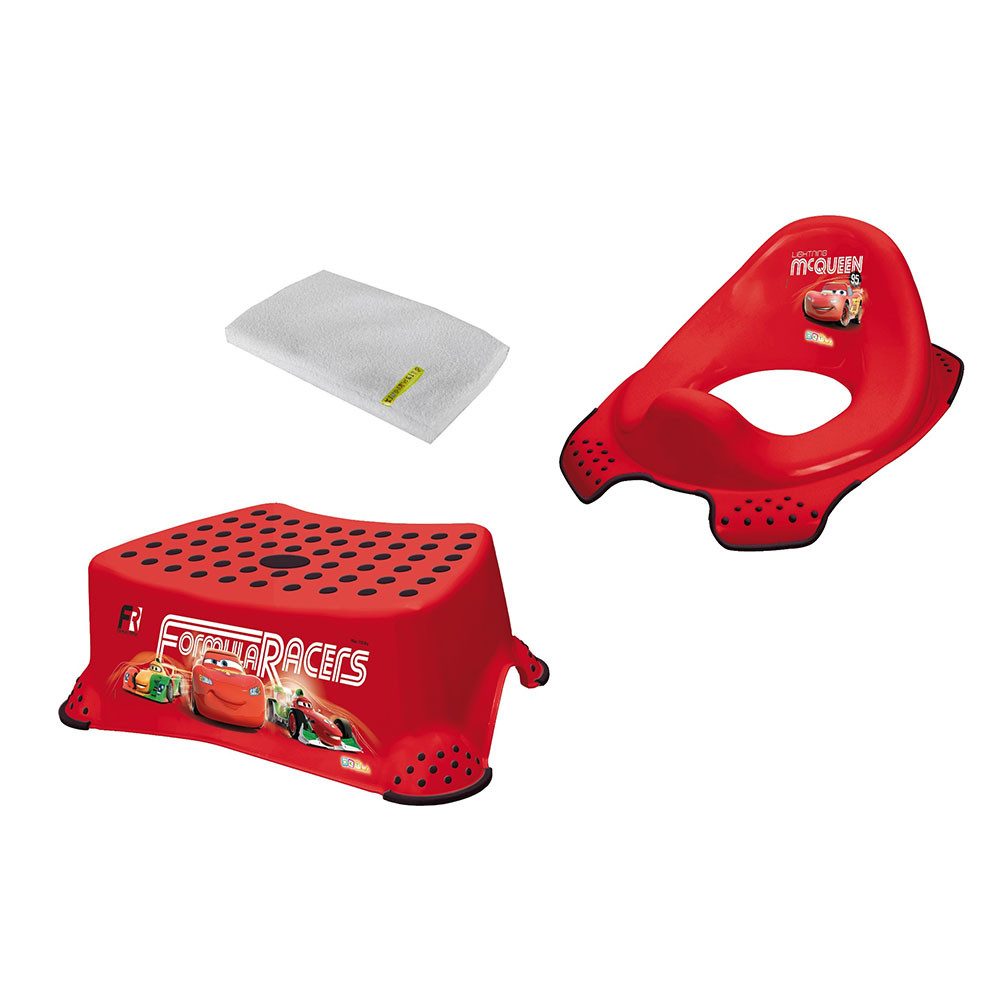 Tritthocker Disney Cars 2er Set WC Aufsatz + Hocker