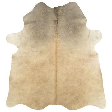 Teppich Echtes Rindsleder 150×170 cm Beige, furnicato, Rechteckig