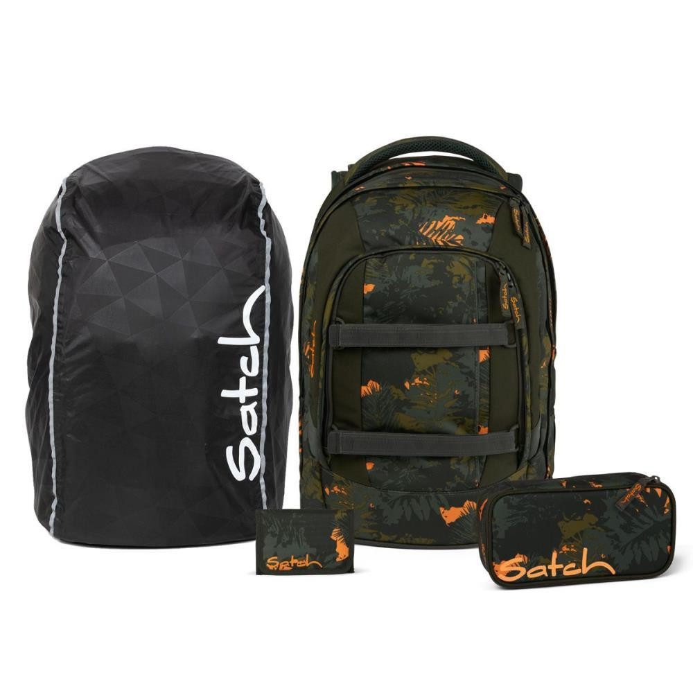 Satch Schulrucksack Pack (Streetwalk Edition, inkl. Schlamperbox, Geldbörse und Regenhülle)