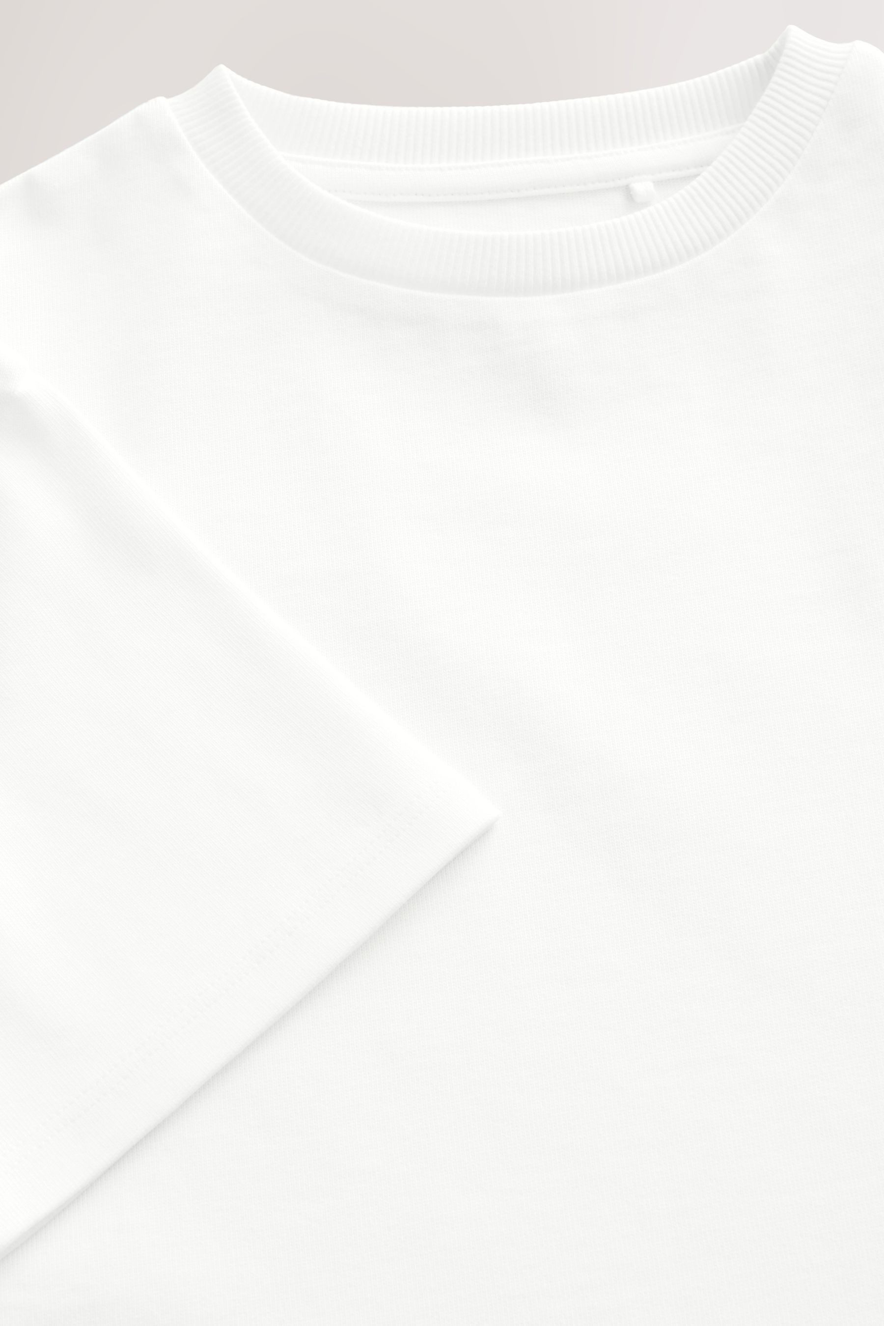 Next T-Shirt Oversized Fit T-Shirt aus 100 % schwerer Baumwolle (1-tlg)