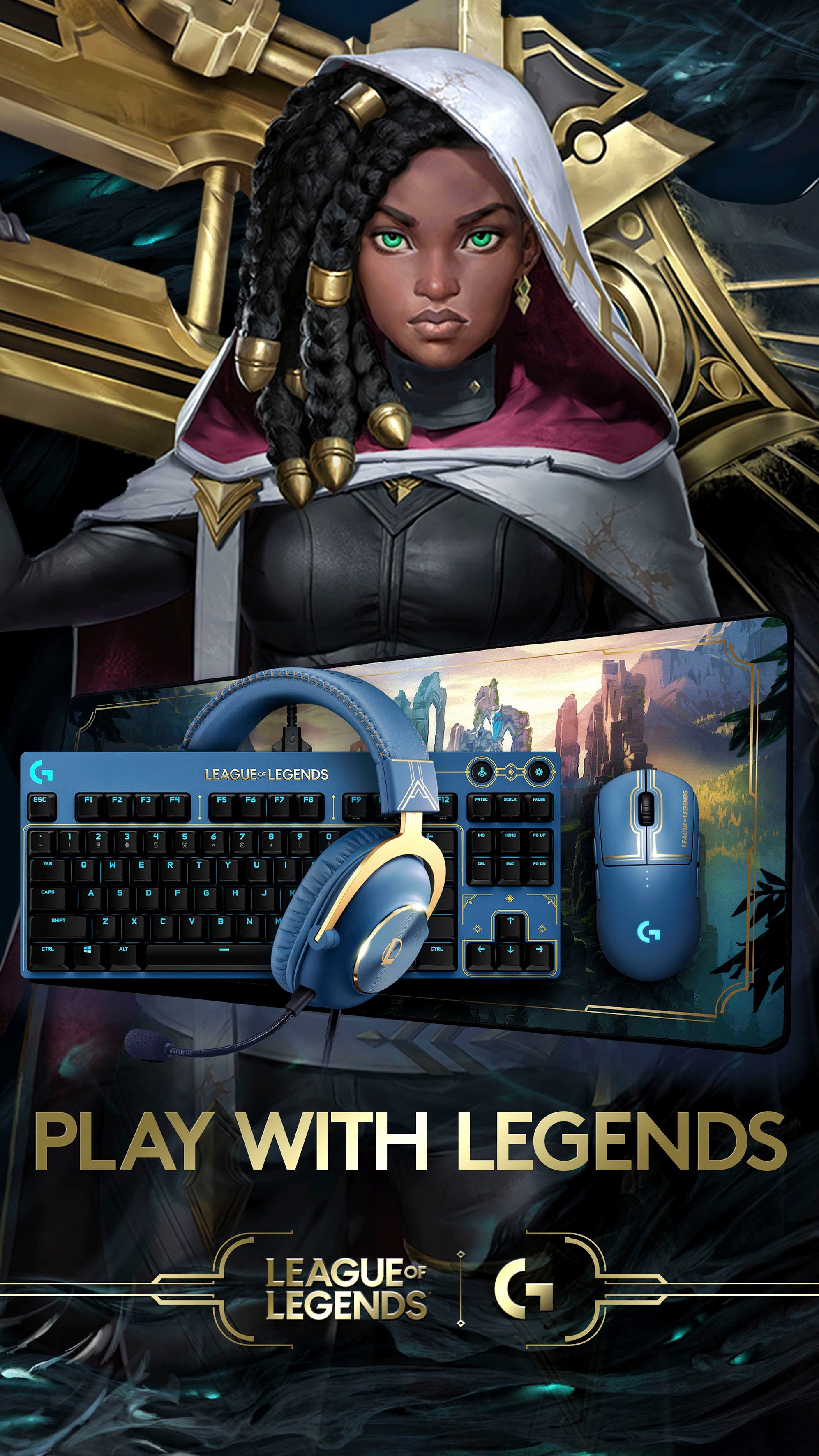 Logitech G G Gaming-Tastatur Legends Edition PRO of League
