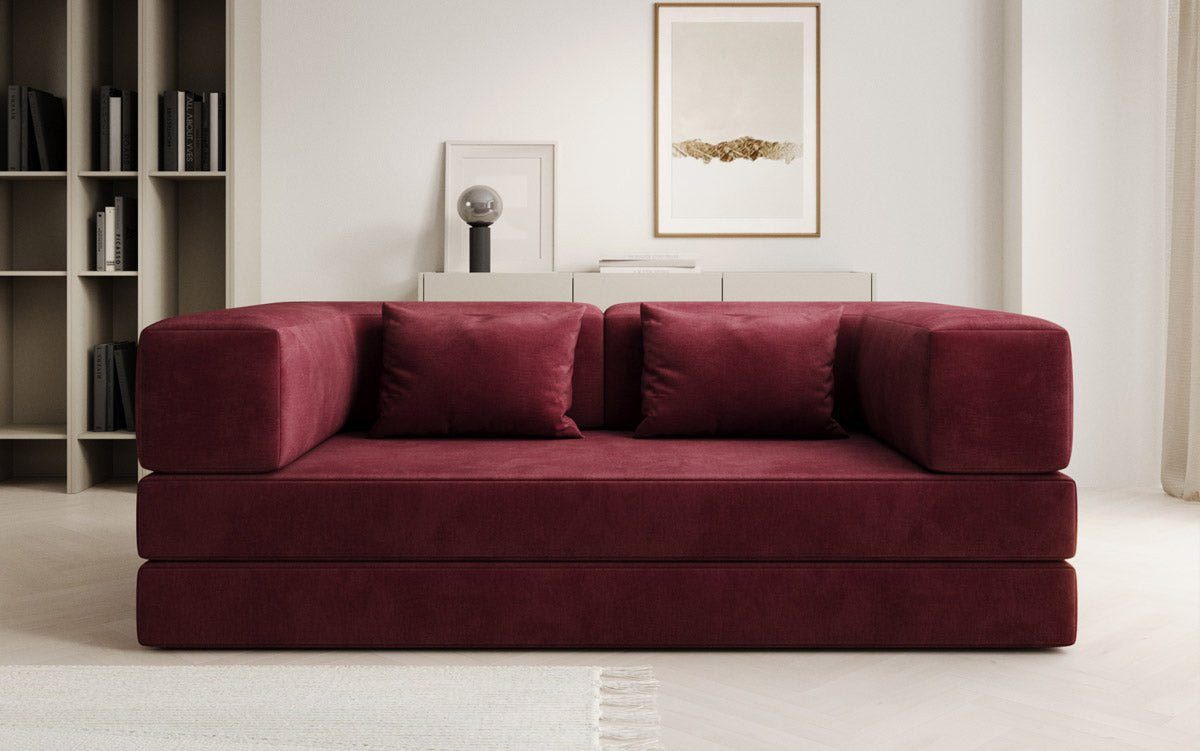 Luxusbetten24 Sofa Designer Sofa Lazy 3 Sitzer in Samt, mit Liegefunktion u günstig online kaufen