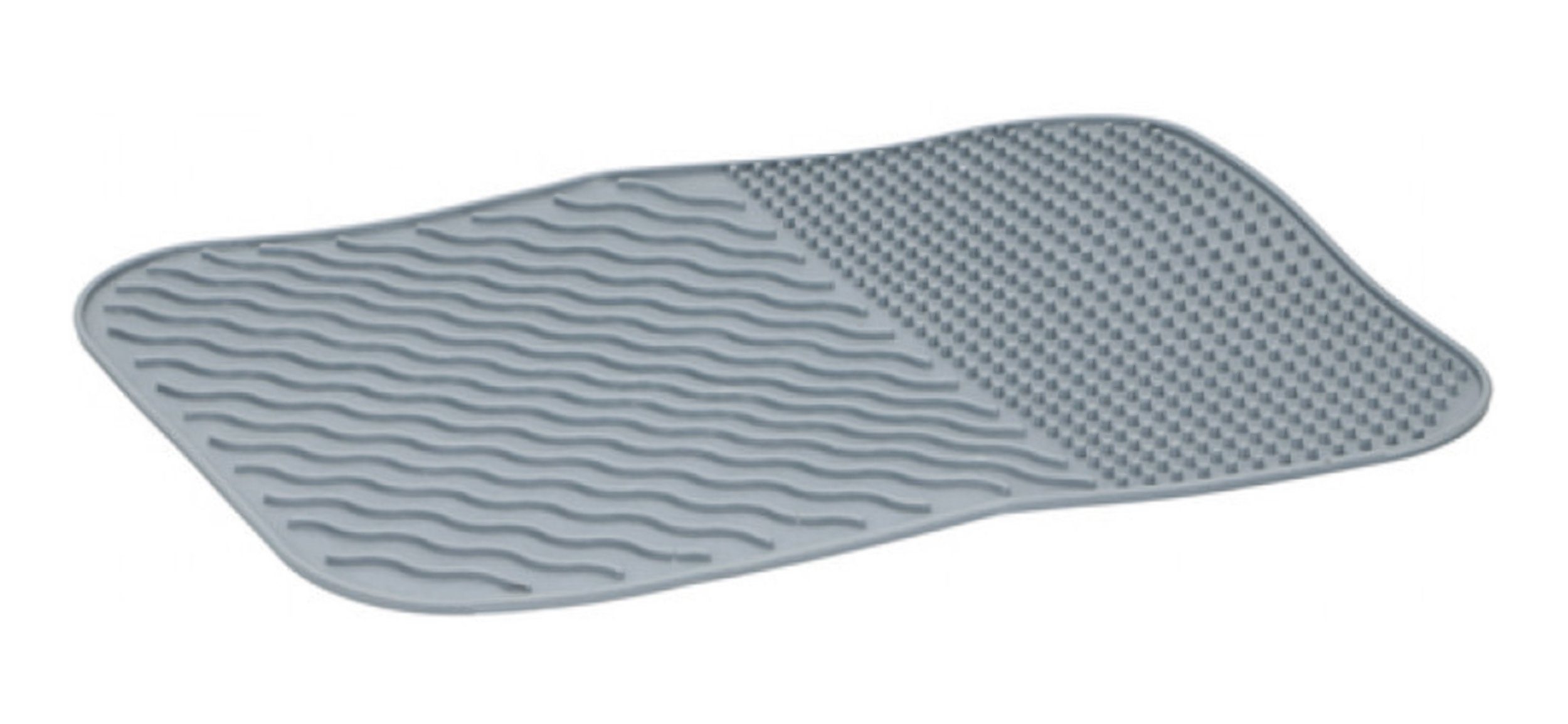 *Alpina* Abtropfmatte GESCHIRR-ABTROPFMATTE Grau Gläsermatte Gläserabtropfmatte 444, Topfmatte Matte