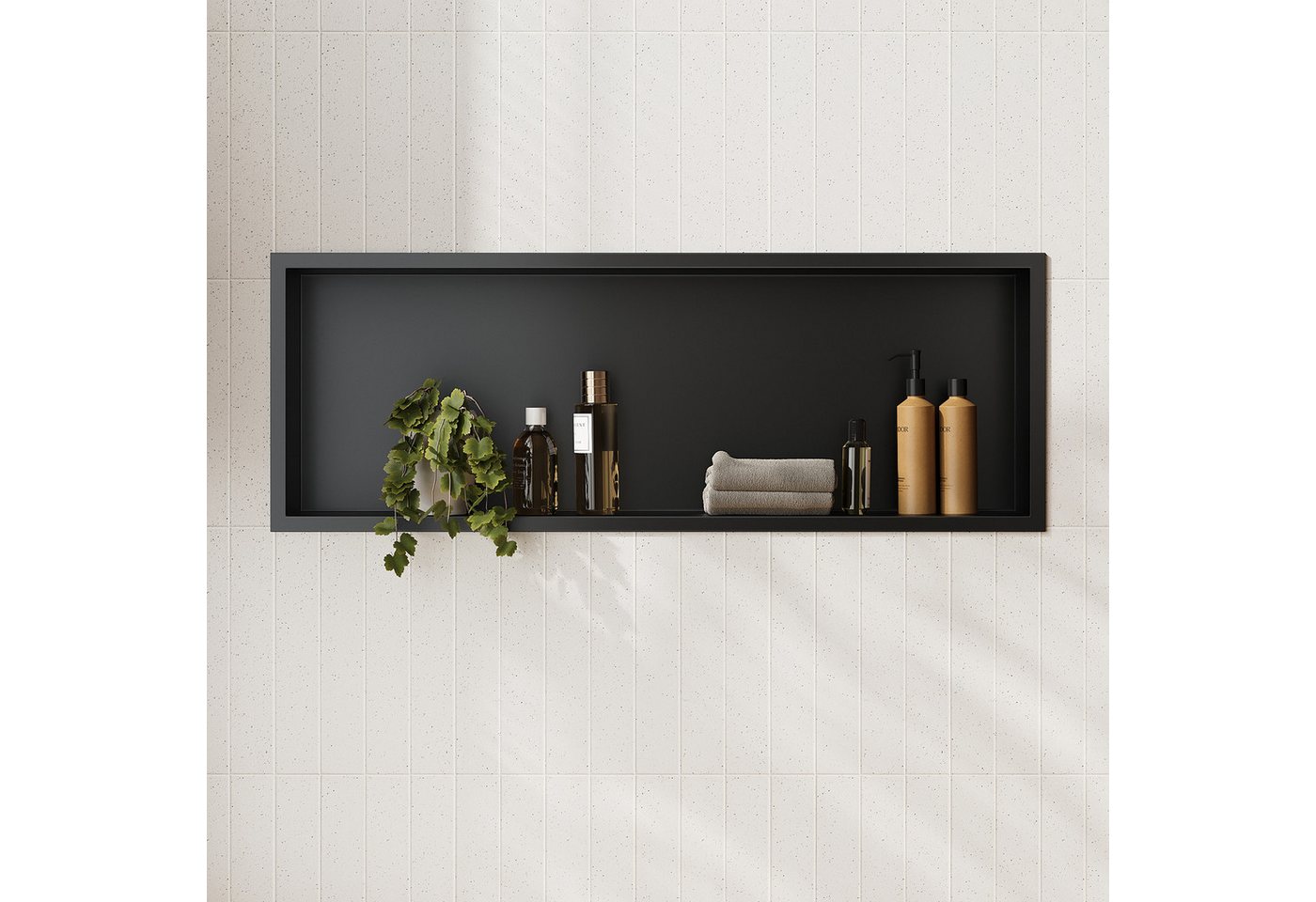 Thumbnail - SONNI Duschwand Wandnische,Badezimmer/Küche/Wohnzimmer verfügbar,In die Wand