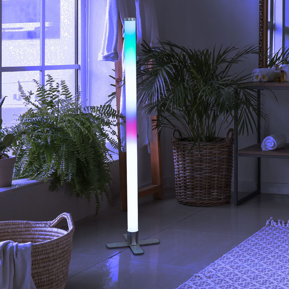 JUST LIGHT LED Stehlampe, LED-Leuchtmittel fest verbaut, Farbwechsel, RGB, Stehleuchte Wandlampe RGB LED Fernbedienung dimmbar Music-Sync Modi