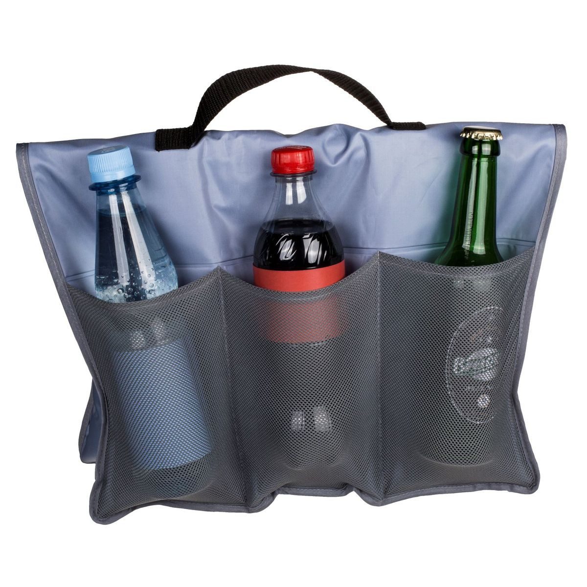 Out of the Blue Flaschenhalter Flaschentasche für Fahrräder und Strand für bis zu 6 Getränke & Griff, (1-St), Material kühlbar