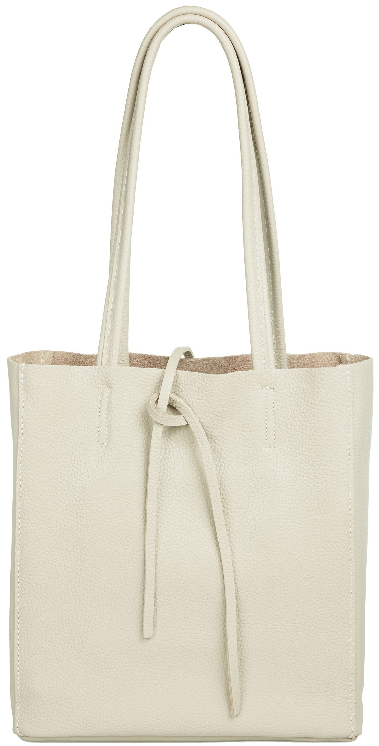Caspar Schultertasche Mittelgroße Leder Shopper Damen Tasche - CLASSIC LINE günstig online kaufen