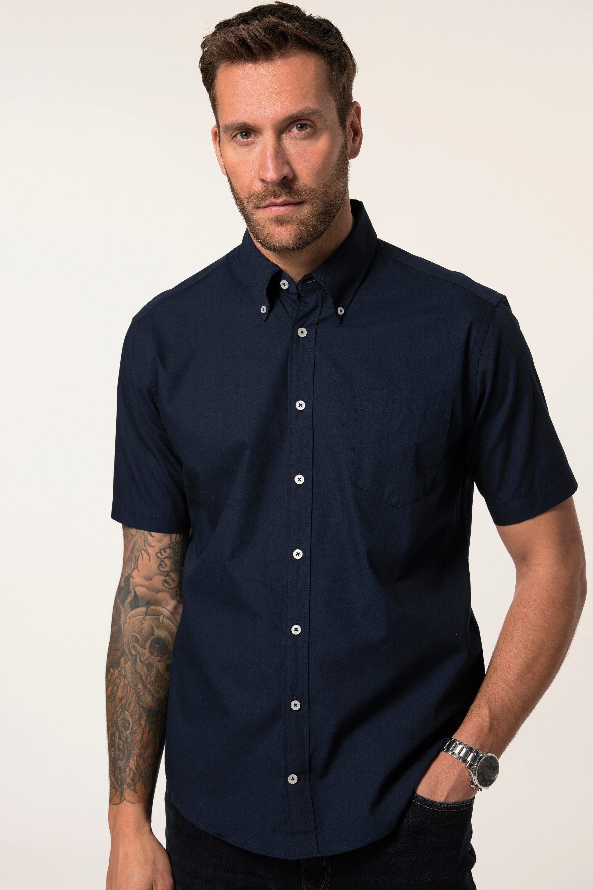 JP1880 Kurzarmhemd Hemd Halbarm Buttondown-Kragen Modern Fit günstig online kaufen