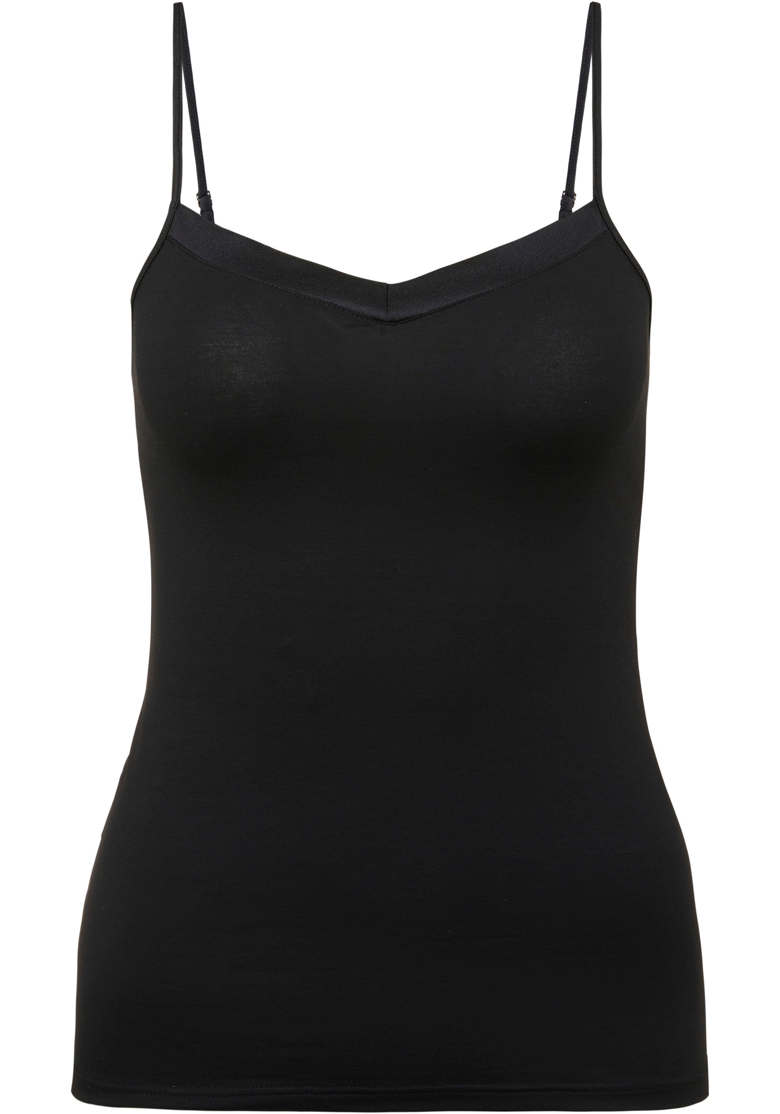 CALIDA Spaghettitop "Cate", Satin-Einsatz, Single Jersey Qualität, elastisc günstig online kaufen