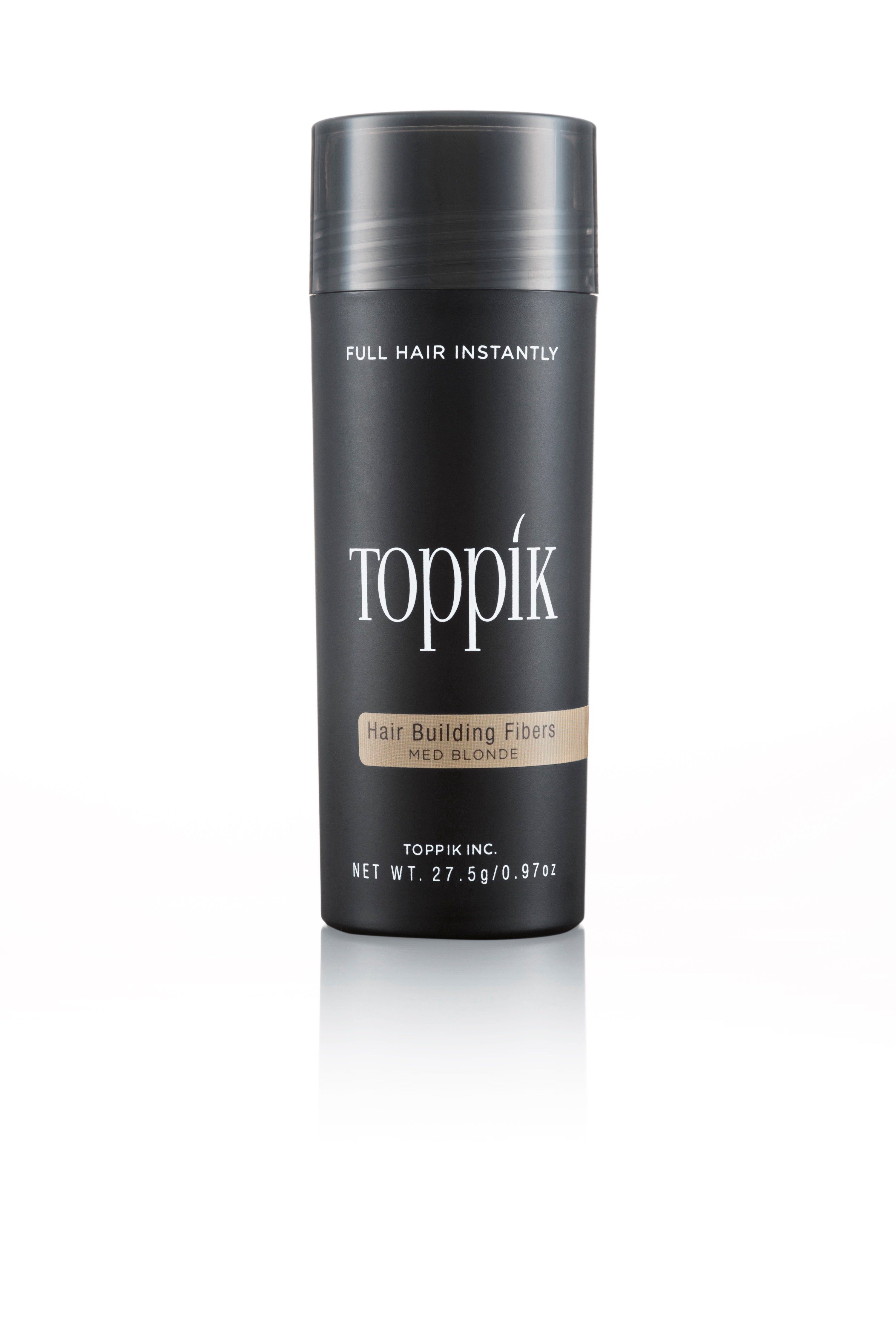 TOPPIK Haarstyling-Set TOPPIK 27,5 g. - Streuhaar, Schütthaar, Haarverdichtung, Haarfasern, Puder, Hair Fibers Mittelblond