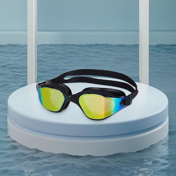 Silberstern Schwimmbrille Professionelle Schwimmbrille, verstellbare Silikon-Schwimmbrille, (Schwimmbrillen für Herren und Damen), hochwertige Antibeschlag-Schwimmbrille, Vwasserdichte und Anti-UV