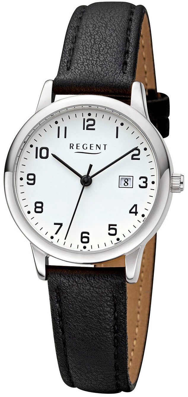 Regent Quarzuhr W0267 - 3310.78.19, Armbanduhr, Damenuhr, Datum, Lederimita günstig online kaufen