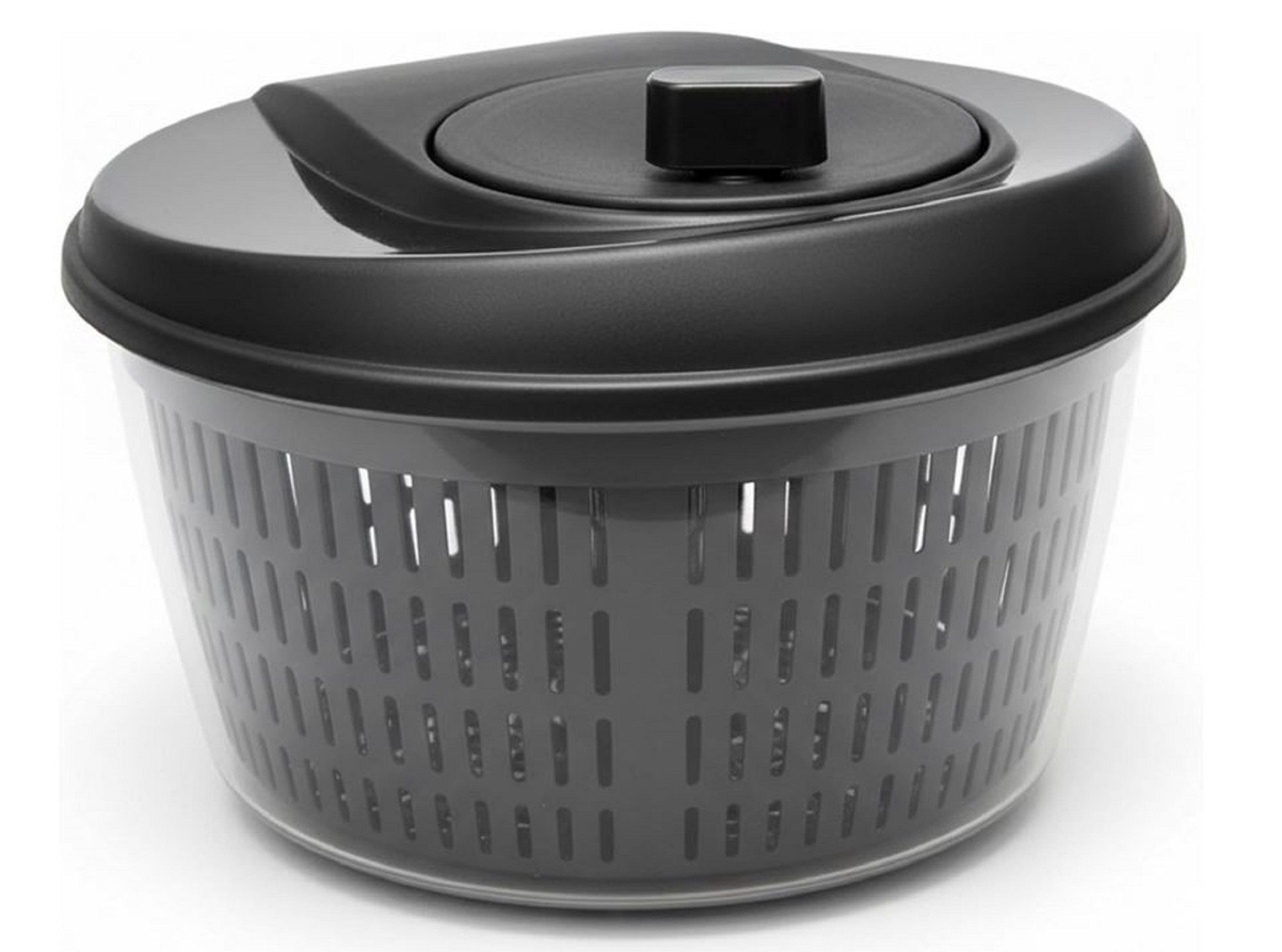 Lomatek Salatschleuder Salatschleuder 4 L – mit Kurbel, Siebeinsatz & Rutschfester Basis