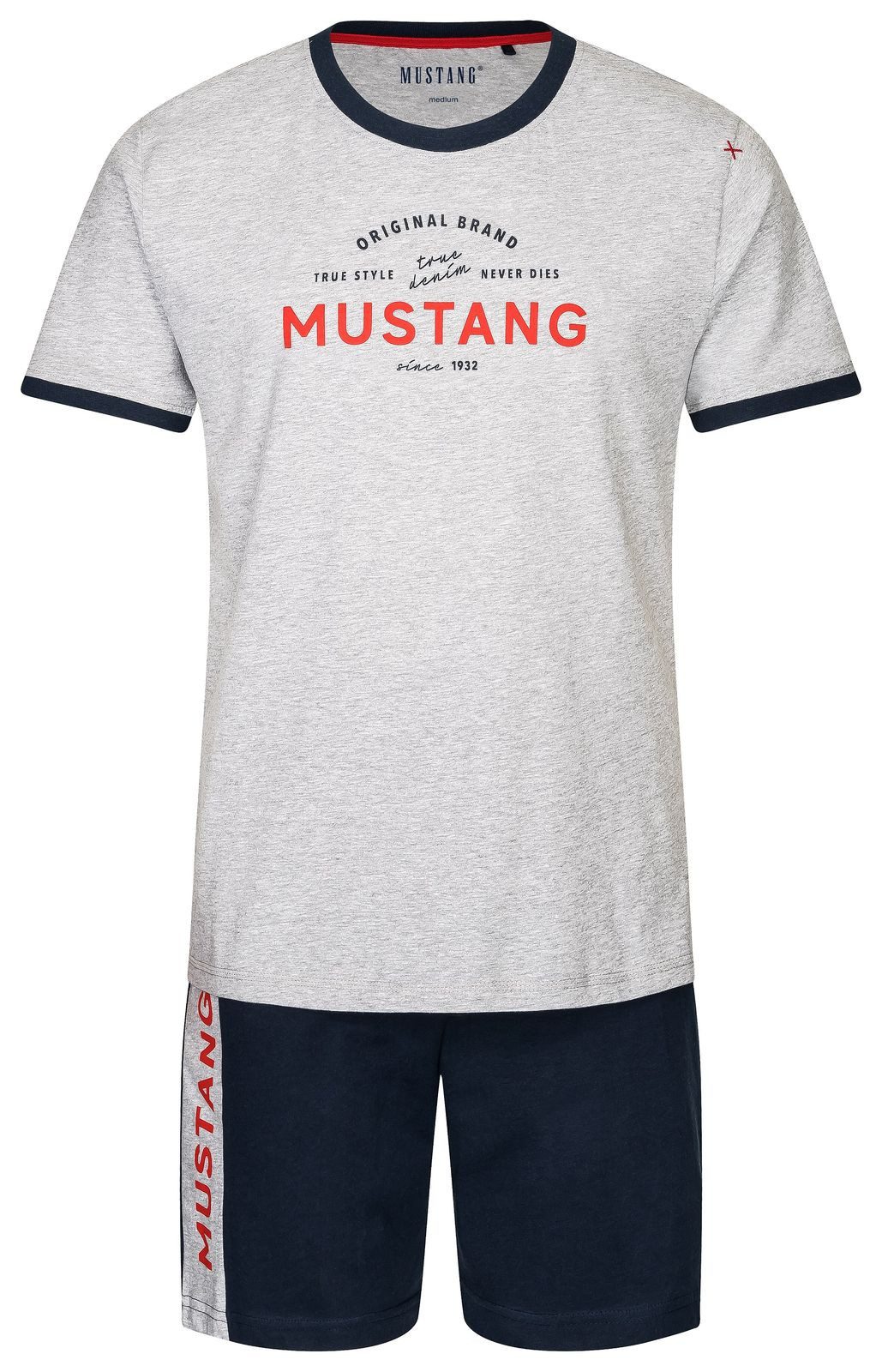 MUSTANG Schlafanzug MIKA Short-Set T-Shirt Short kurze Hose Pyjama Schlafko günstig online kaufen