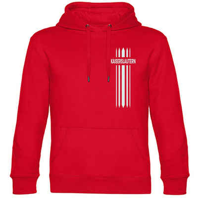 multifanshop Kapuzensweatshirt Kaiserslautern - Streifen - Pullover