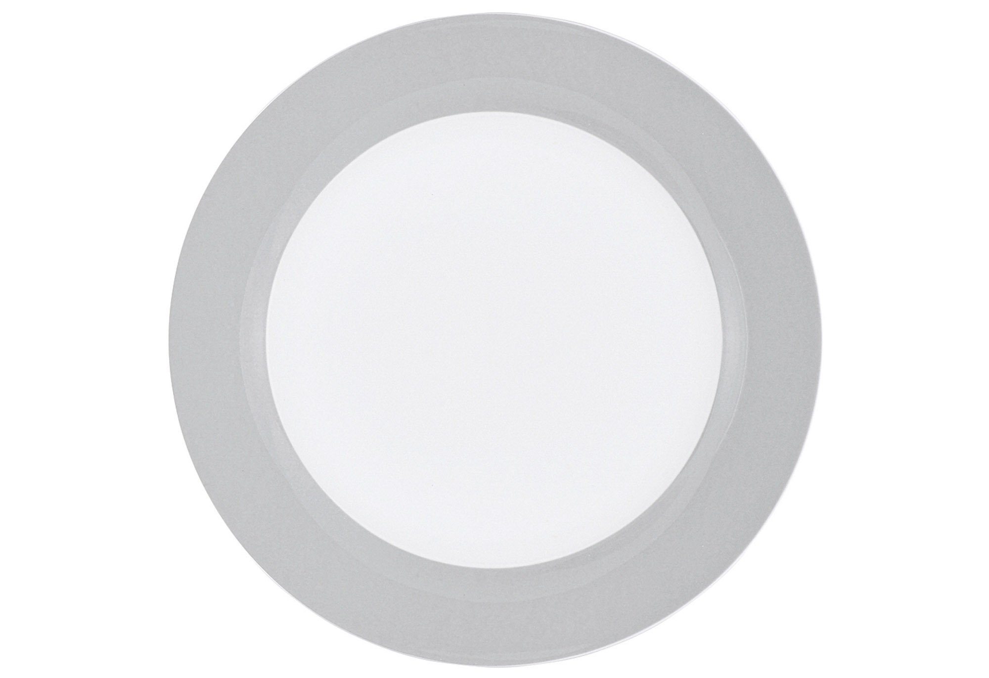 Ritzenhoff & Breker Speiseteller Ritzenhoff Speiseteller Teller flach Serie Doppio 27 cm Grau Porzellan