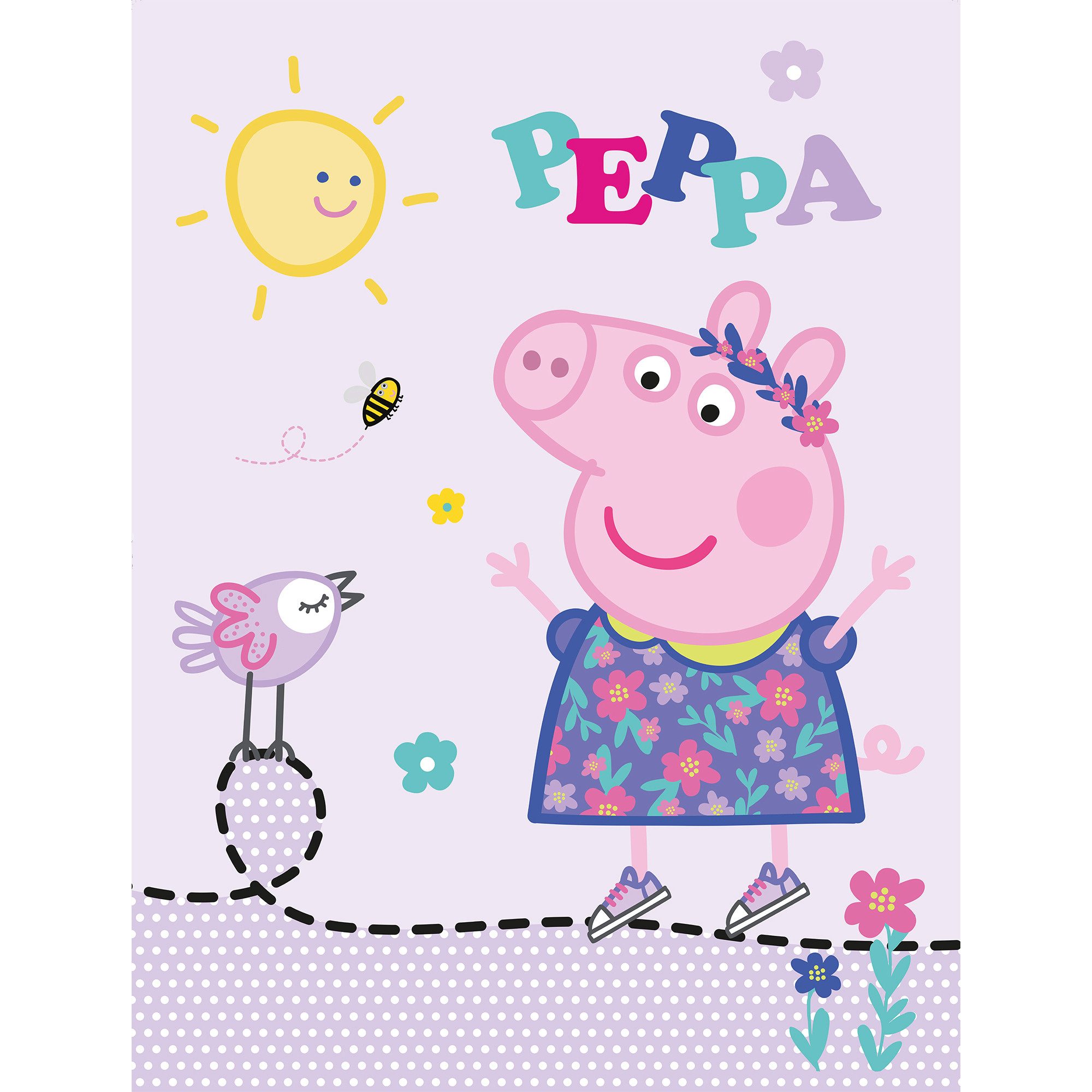 BERONAGE Kinderteppich Peppa Wutz Pig Happy Spiel-Teppich 100x133 cm, recht günstig online kaufen