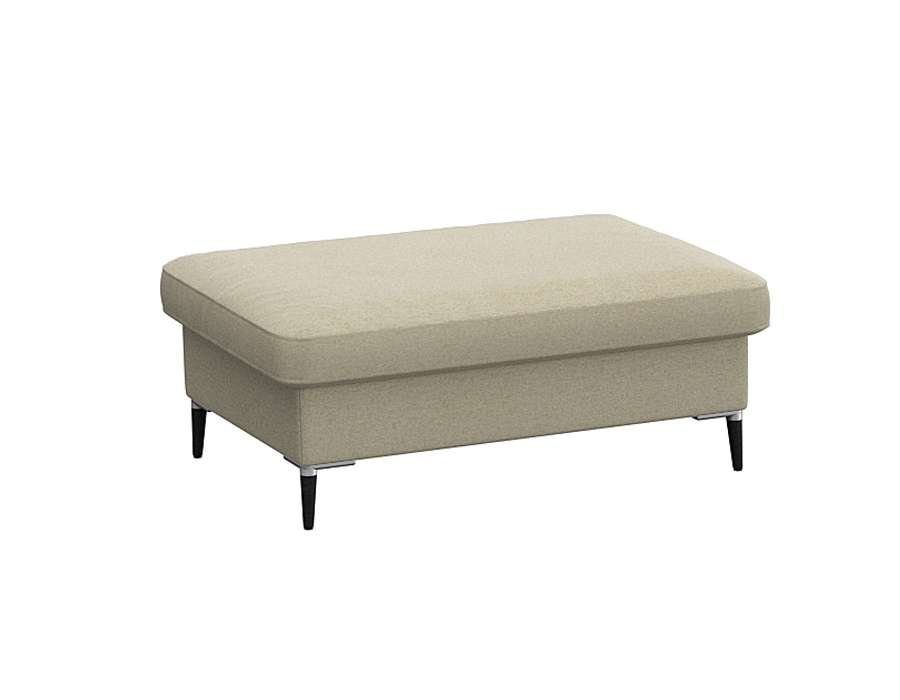 FLEXLUX Pouf Fiore, Kaltschaum, Füße Alu+schwarz