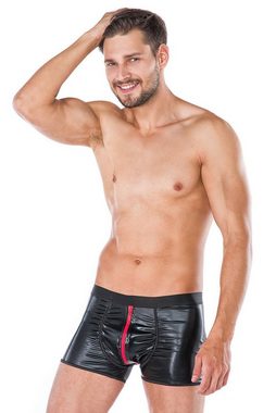 Andalea Boxershorts Wetlook-Boxershorts mit Reißverschluss Herrenslip Slip Männer Unterhosen Andalea