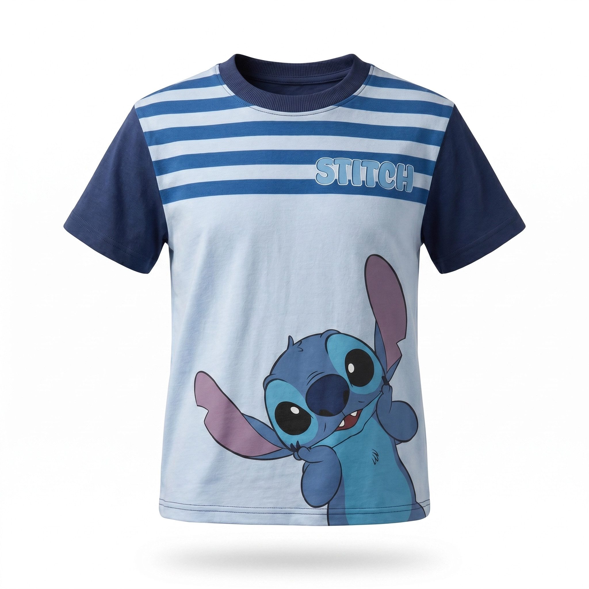 Print-Shirt Disney Lilo und Stitch Kinder kurzarm T-Shirt 100% Baumrolle