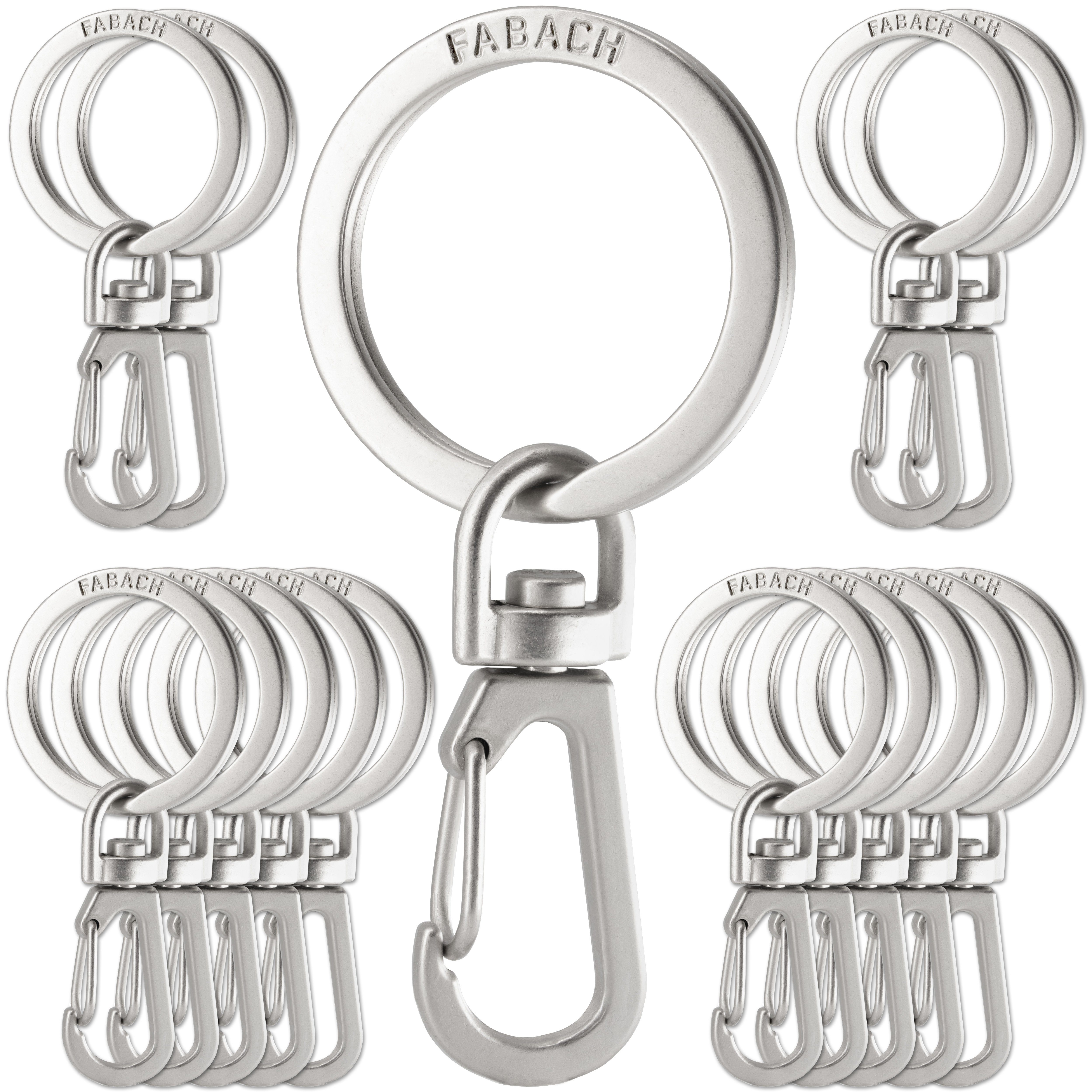 FABACH Schlüsselanhänger Karabiner mit drehbarem Schlüsselring günstig online kaufen