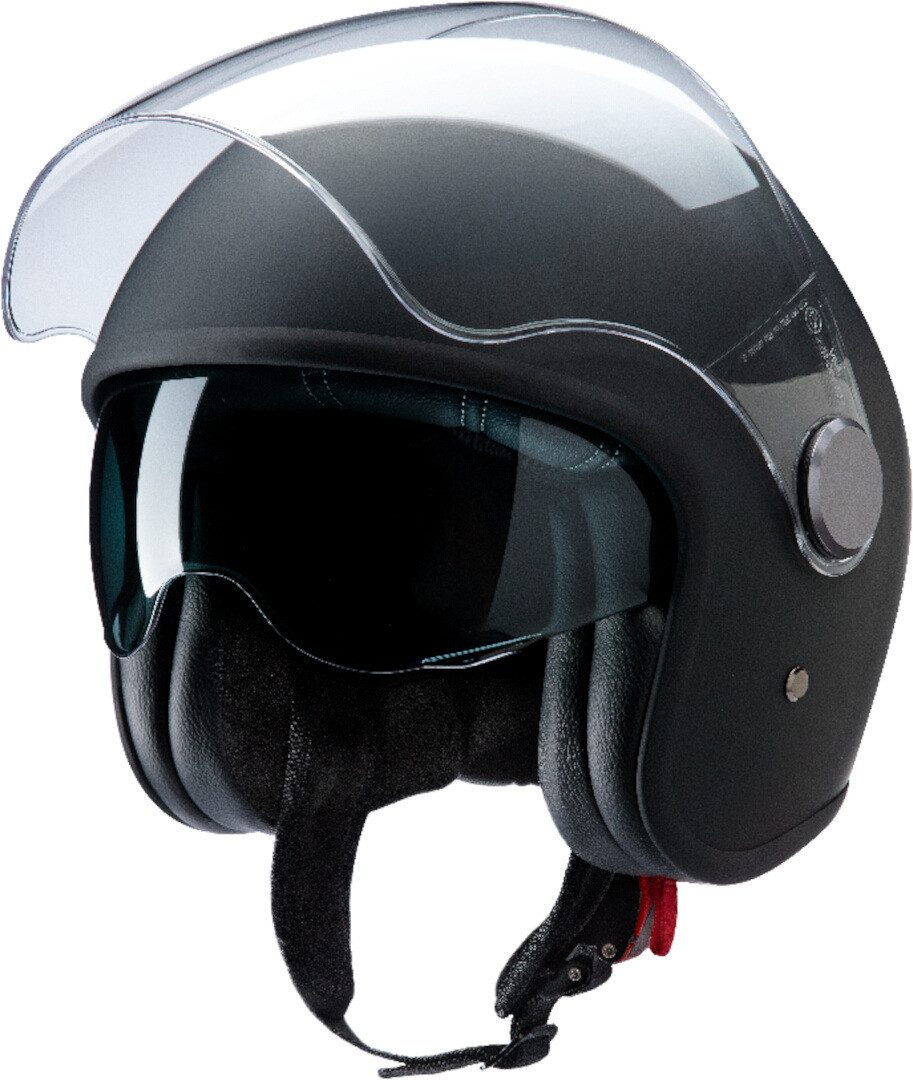 Redbike Motorradhelm RB-860 Jethelm, integriertes Sonnenvisier