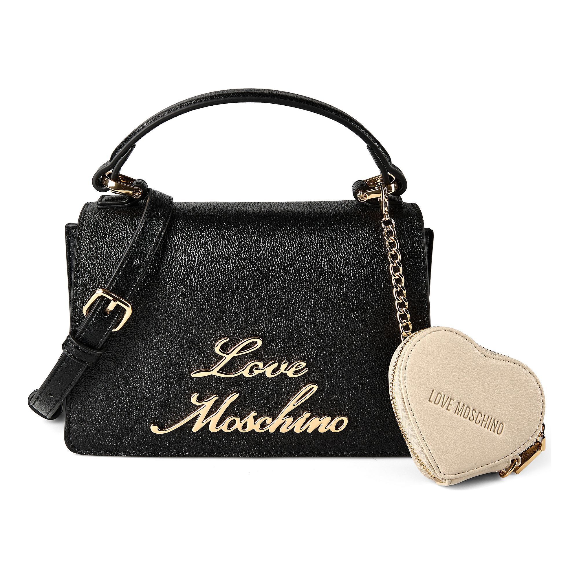 LOVE MOSCHINO Henkeltasche Heart Charm, Leder