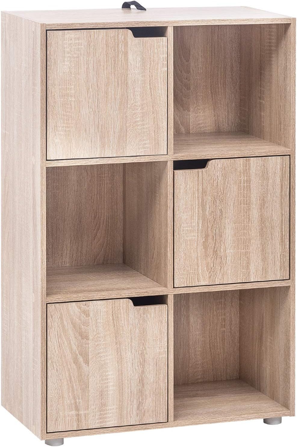 Woltu Bücherregal, 1-tlg., Standregal mit 3 günstig online kaufen