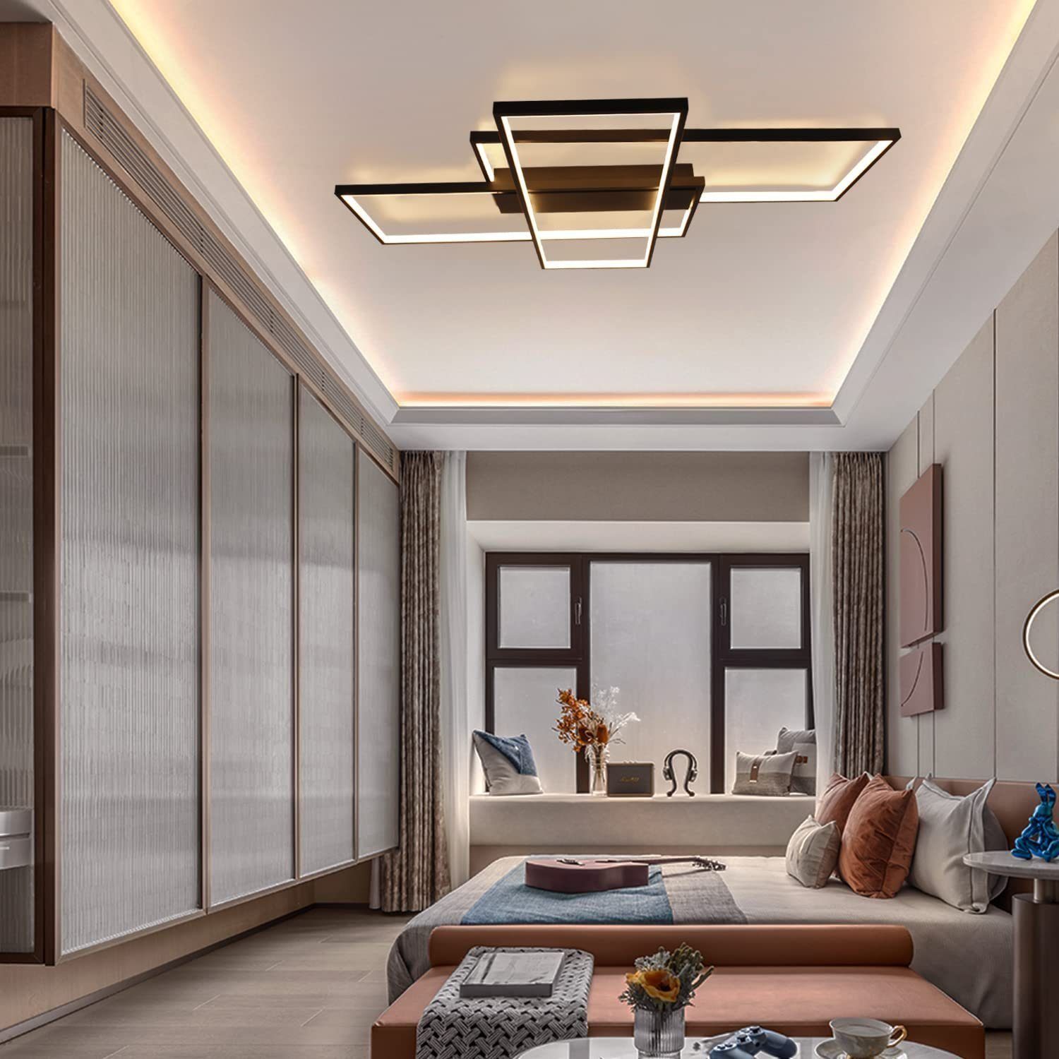 ZMH LED Deckenleuchte Modern Deckenlampe - Große Wohnzimmerlampe Dimmbar 88 günstig online kaufen