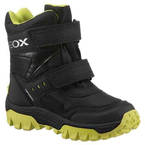 Geox J HIMALAYA BOY B ABX Winterstiefel Klettstiefel, Kindergarten Schuh mit praktischem Wechselfußbett