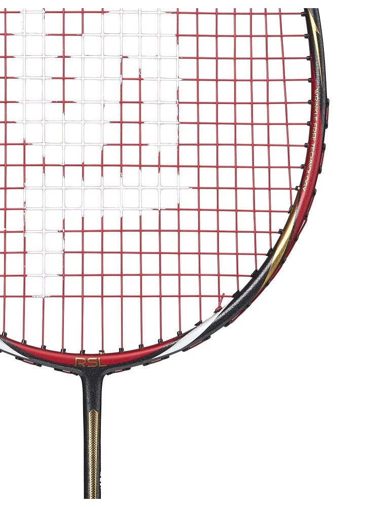 RSL Badmintonschläger Nova 07 (ausgewogen, mittel) schwarz/rot - besaitet, Gewichtsklasse: 4U/G5