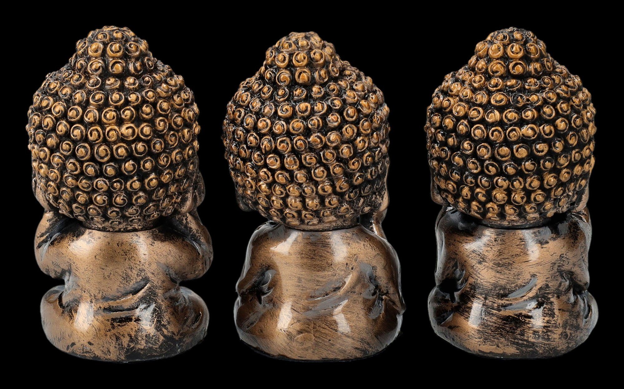 Figuren Shop GmbH Dekofigur Buddha Figuren - Lustige Mönche Nichts Böses - Mythologie Dekofigur