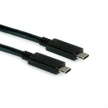 ROLINE GREEN USB 3.2 Gen 2 Kabel, C-C, ST/ST USB-Kabel, USB Typ C (USB-C) Männlich (Stecker), USB Typ C (USB-C) Männlich (Stecker) (50.0 cm), 10Gbit/s, Emark, 100W