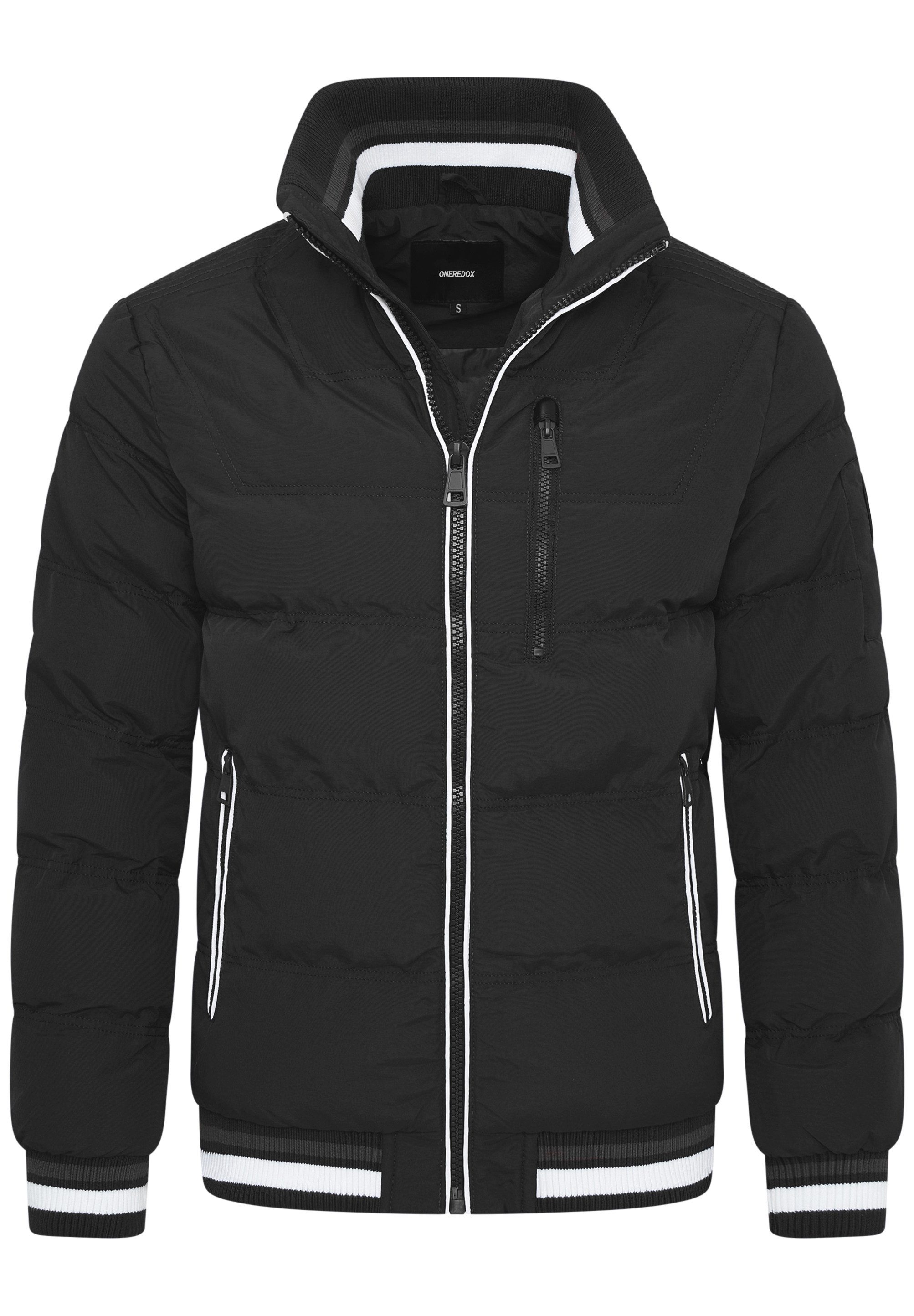 OneRedox Winterjacke ORNUUK Herren warme Pufferjacke Steppjacke Windbreaker