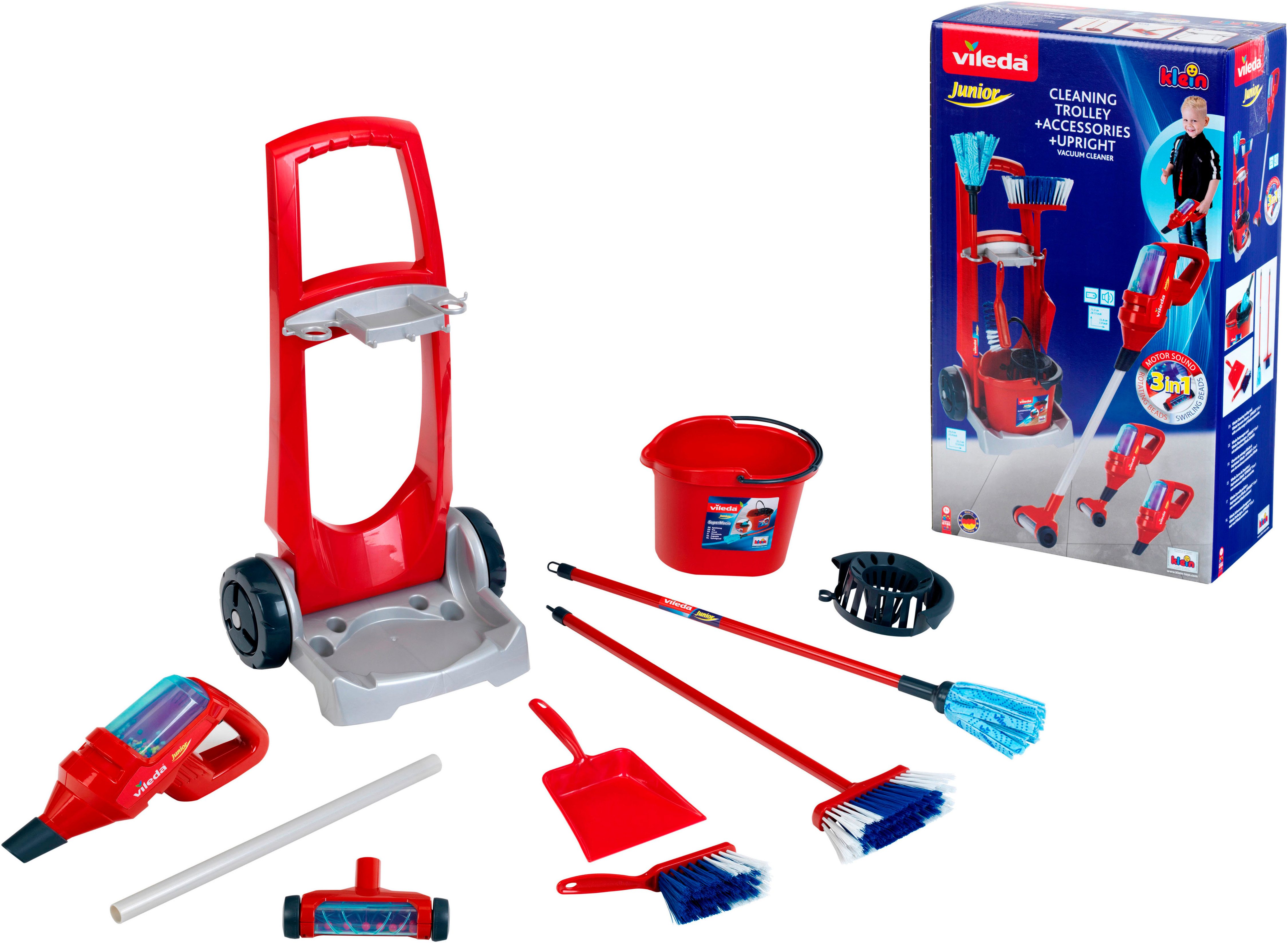 Klein Kinder-Besenwagen Vileda, mit Staubsauger, Made in Germany günstig online kaufen