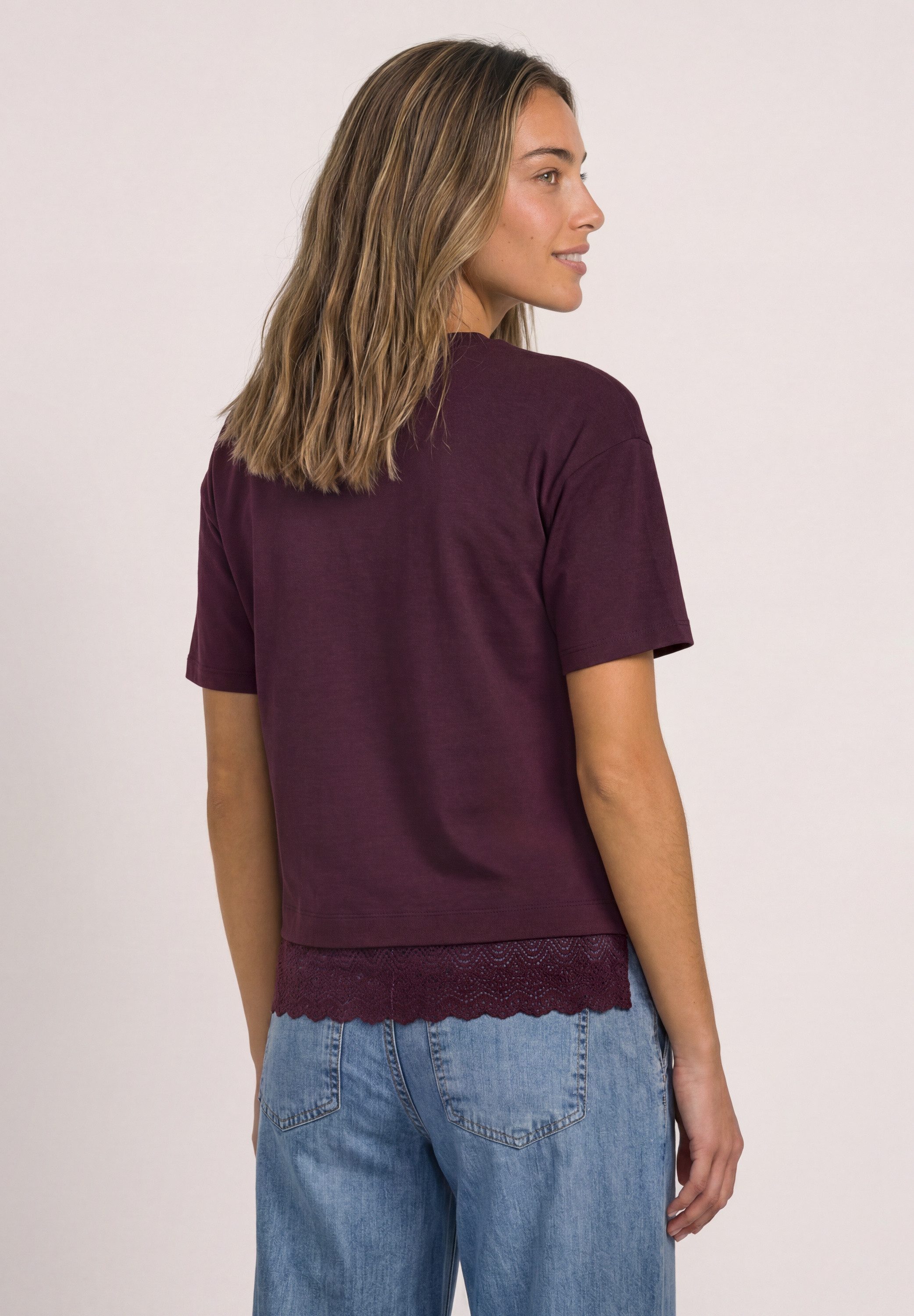 STREET ONE T-Shirt mit Rundhalsausschnitt