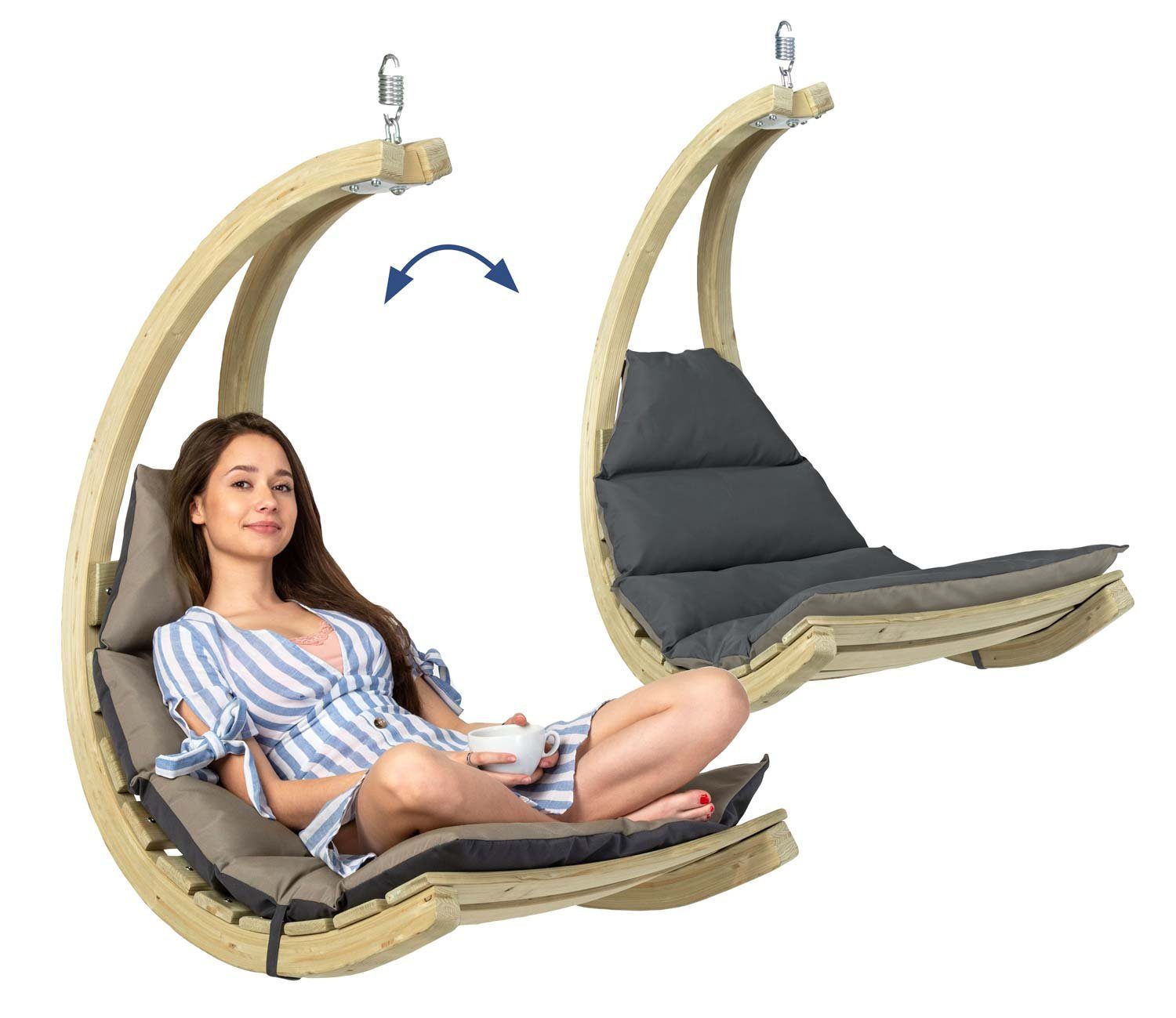 Amazonas Hängesessel Hängesessel Swing Chair anthracite günstig online kaufen