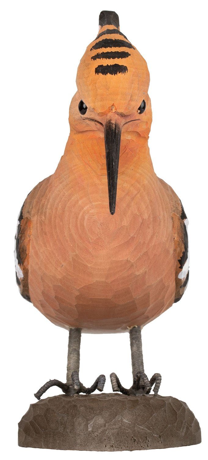 Dekofigur Garden DecoBird 24,4 Holz Wildlife (Linde), Wiedehopf cm Länge handgeschnitzt,