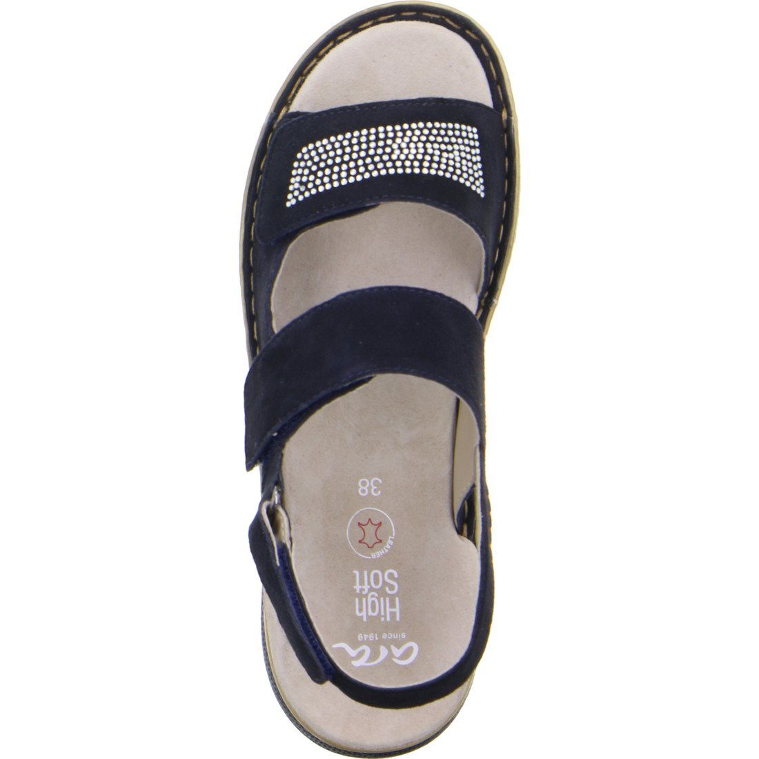 Hawaii 048055 - Schuhe, blau Ara Sandalette Damen Rauleder Ara Sandalette
