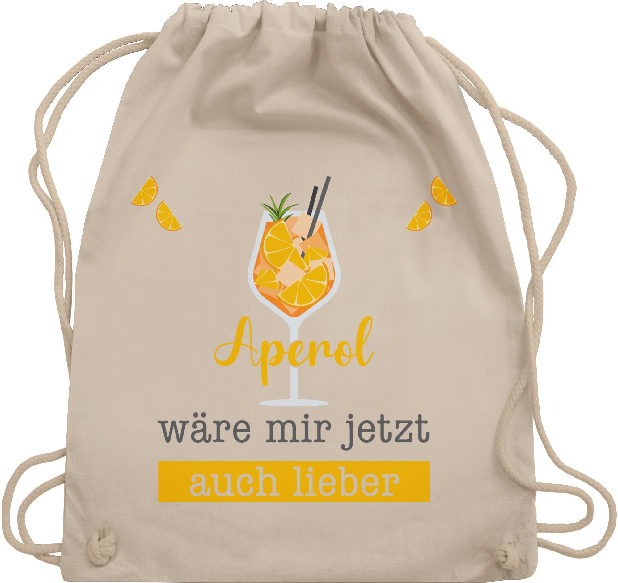 Turnbeutel Aperol wäre mir jetzt auch lieber - Aperol Geschenk Lustig