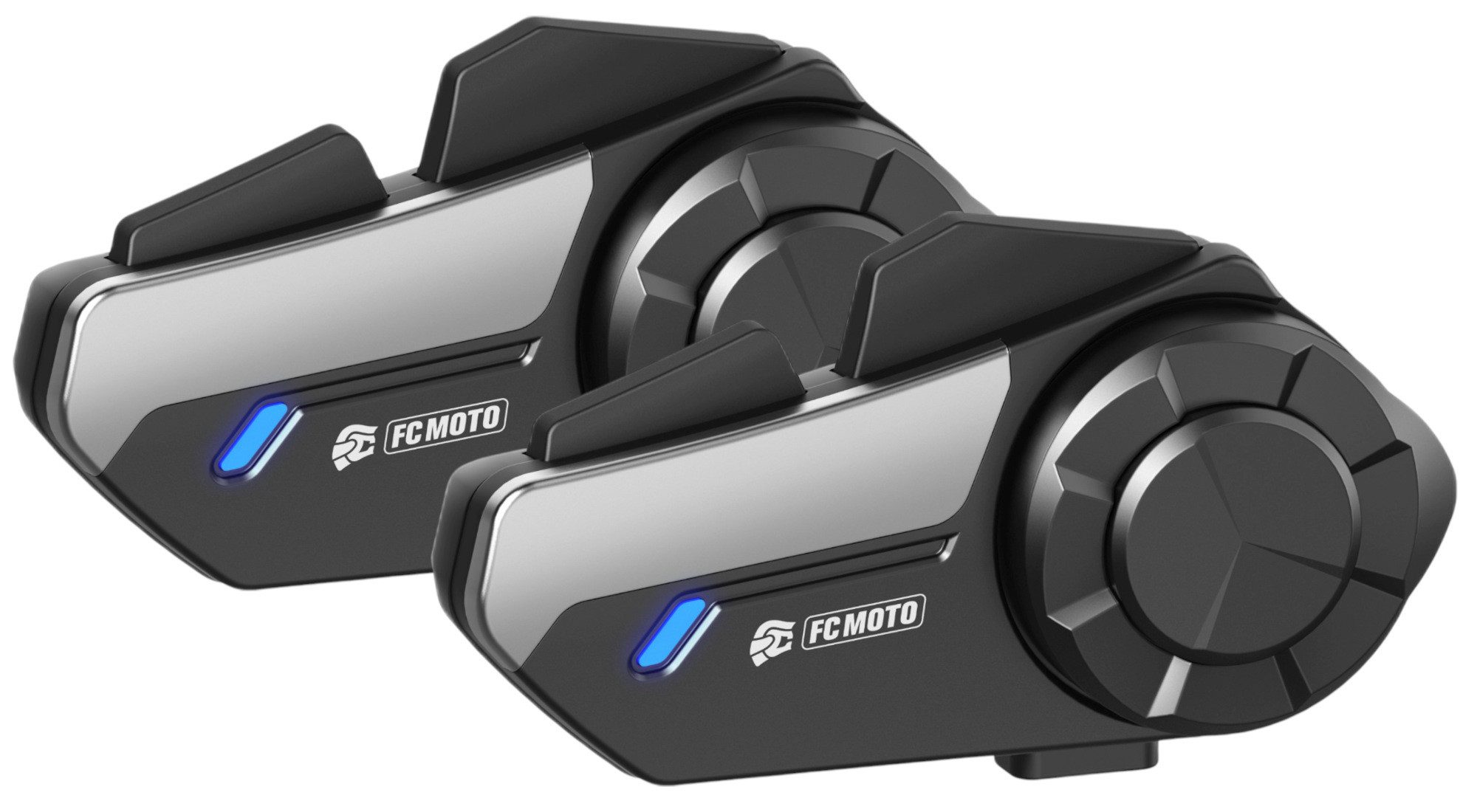 FC-Moto Motorradhelm MOMAN H2S Edition Kommunikationssystem Doppelset, wasserdicht