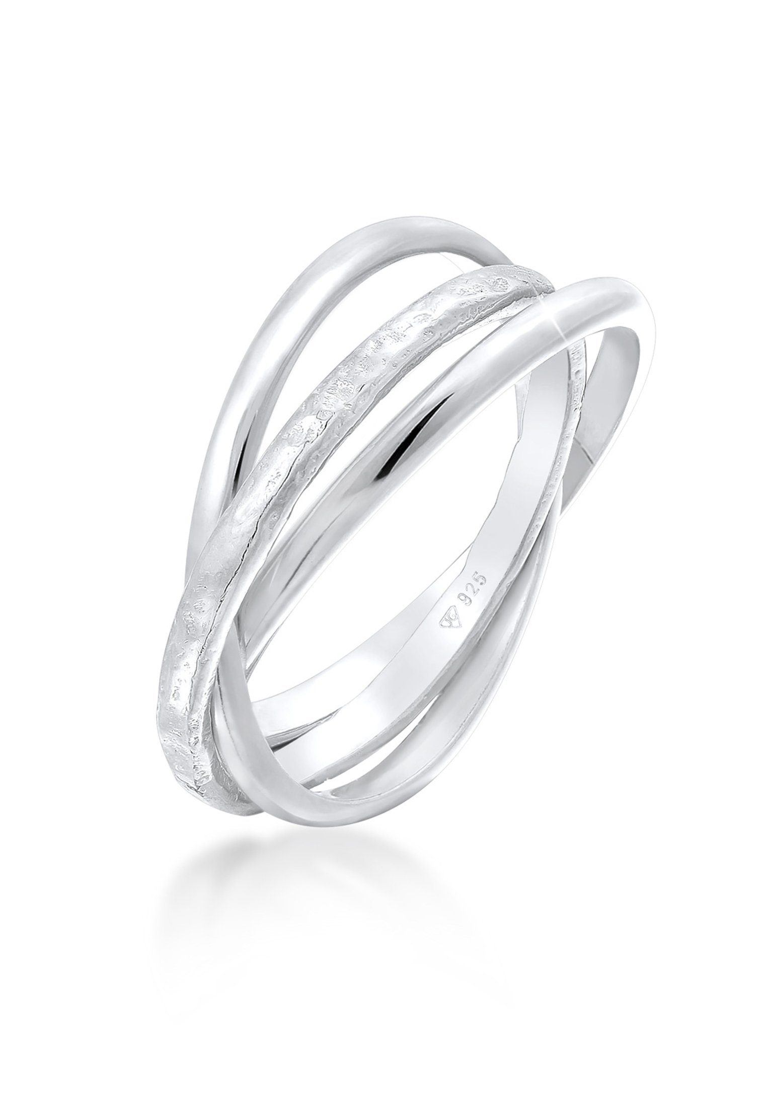 Elli Fingerring Basic Wickelring Trend Trinity 925 Silber, Ring Set günstig online kaufen