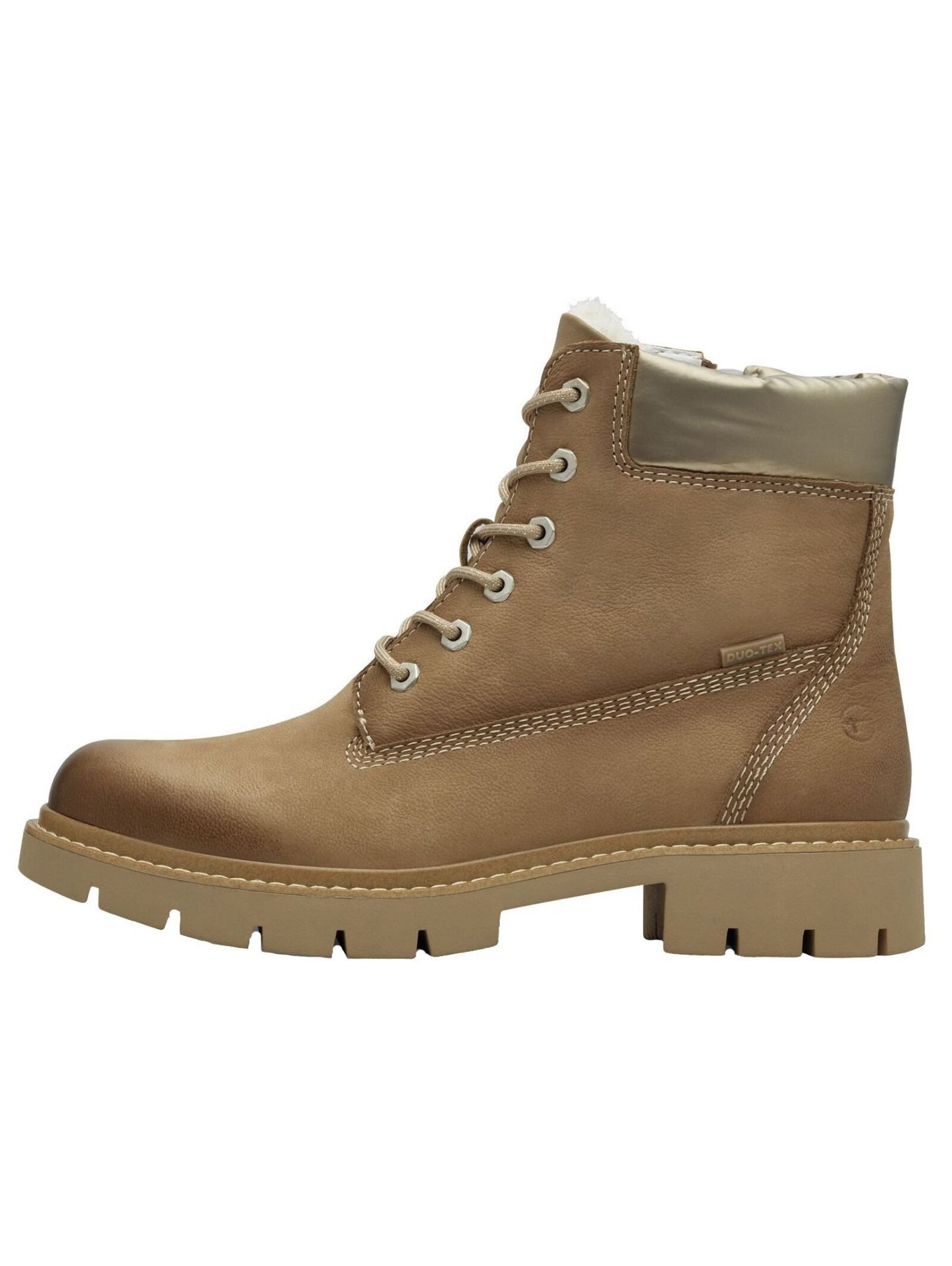 Tamaris Stiefelette Nubukleder/Textil . Schnürstiefelette
