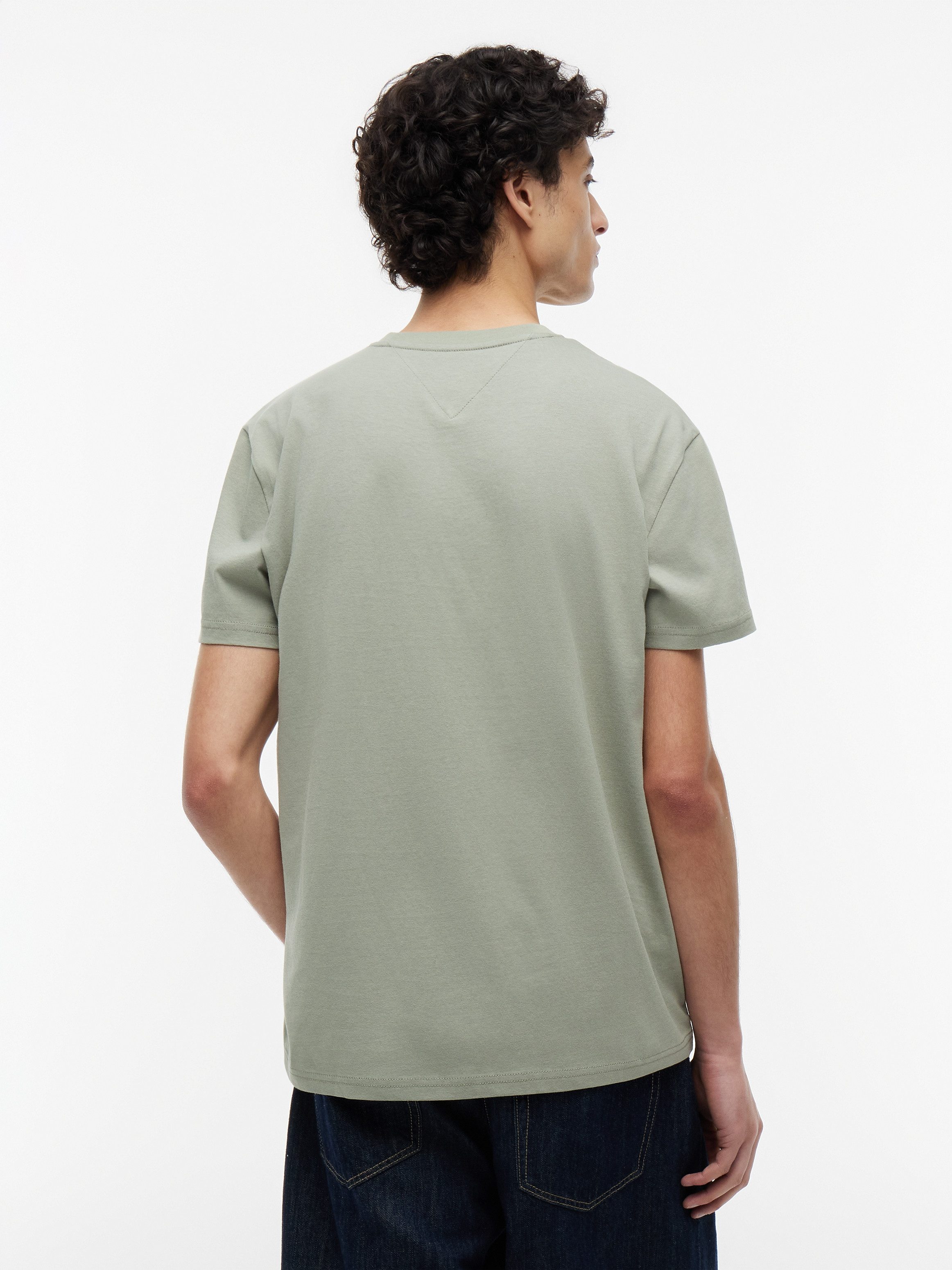 Tommy Jeans T-Shirt TJM REGULAR LINEAR LOGO EXT Rundhals, Regular Fit