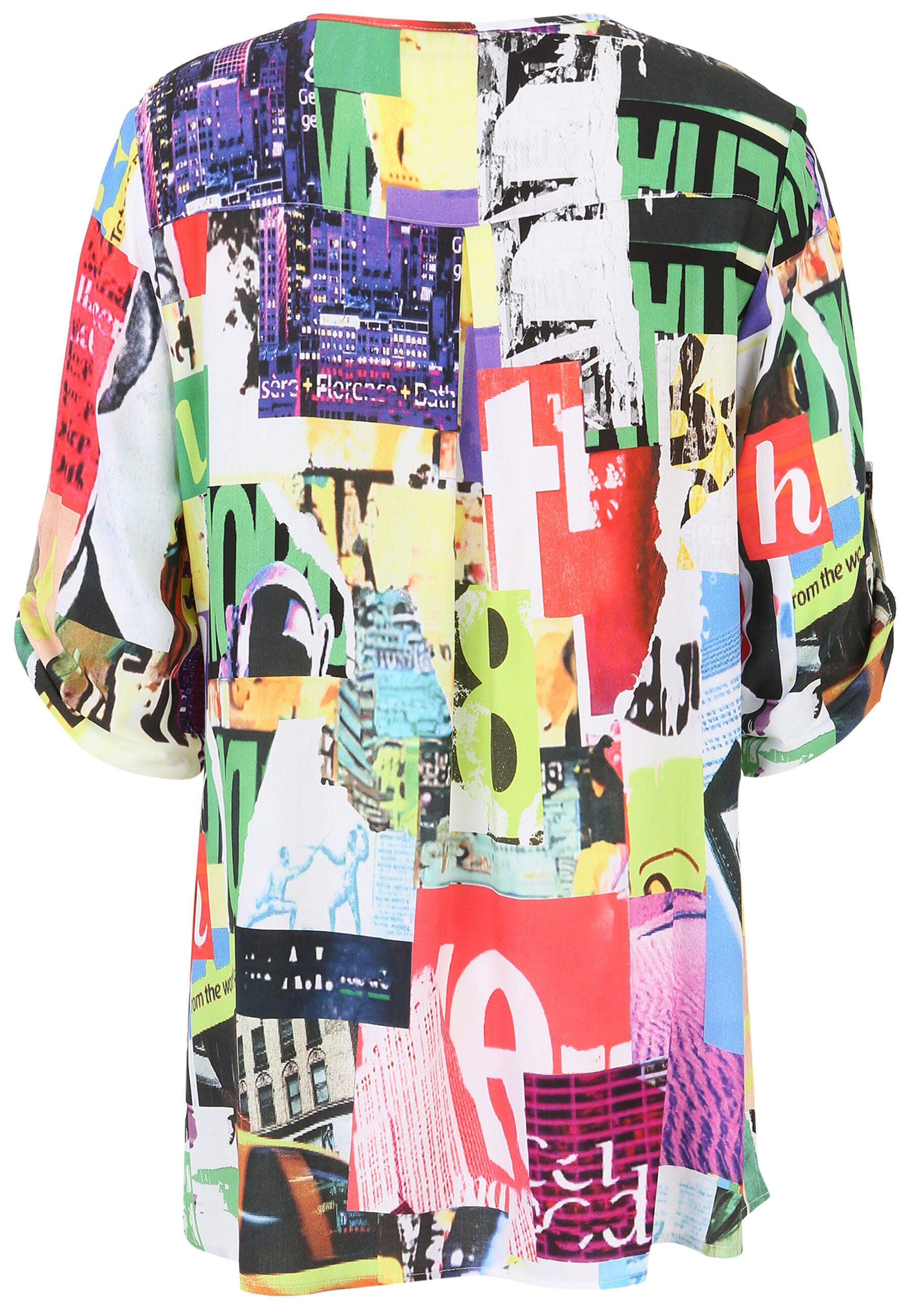 Doris Streich Klassische Bluse mit Allover-Muster günstig online kaufen