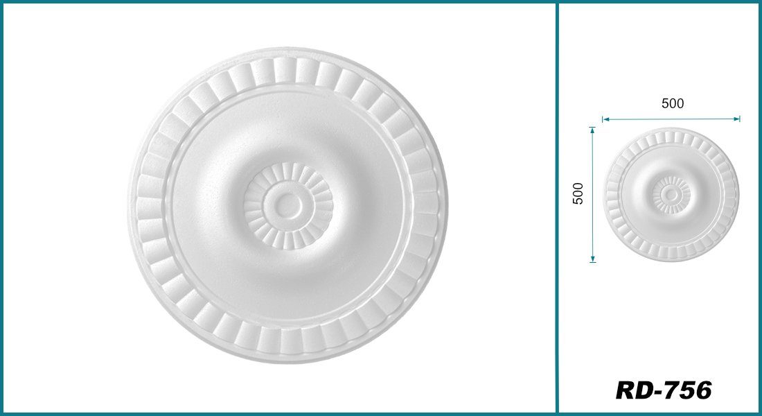 Hexim Wanddekoobjekt Meeresleuchten 50cm (HEXIM Stuckrosette günstig online kaufen