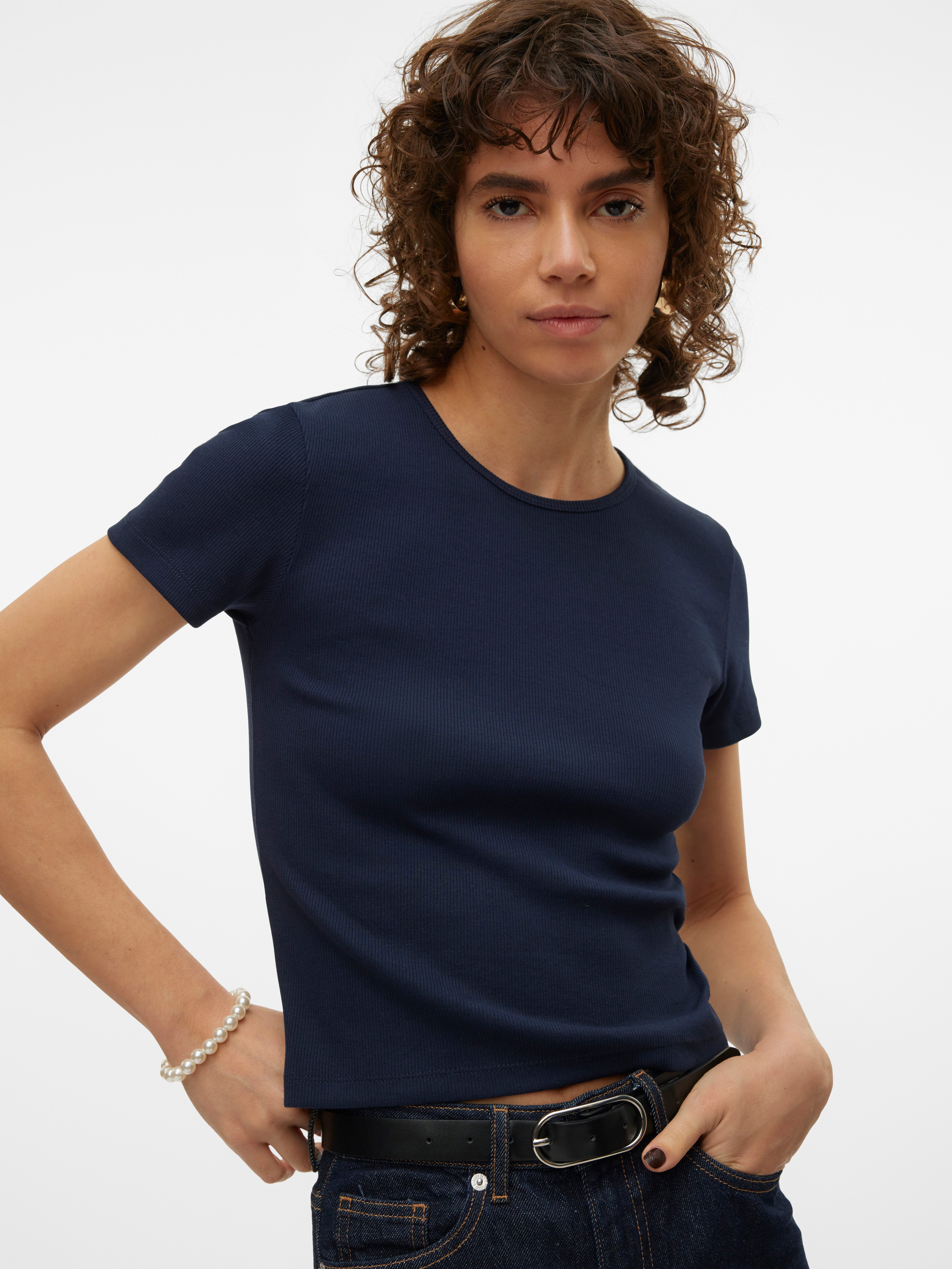 Vero Moda Rundhalsshirt VMCHLOE SS SHORT günstig online kaufen