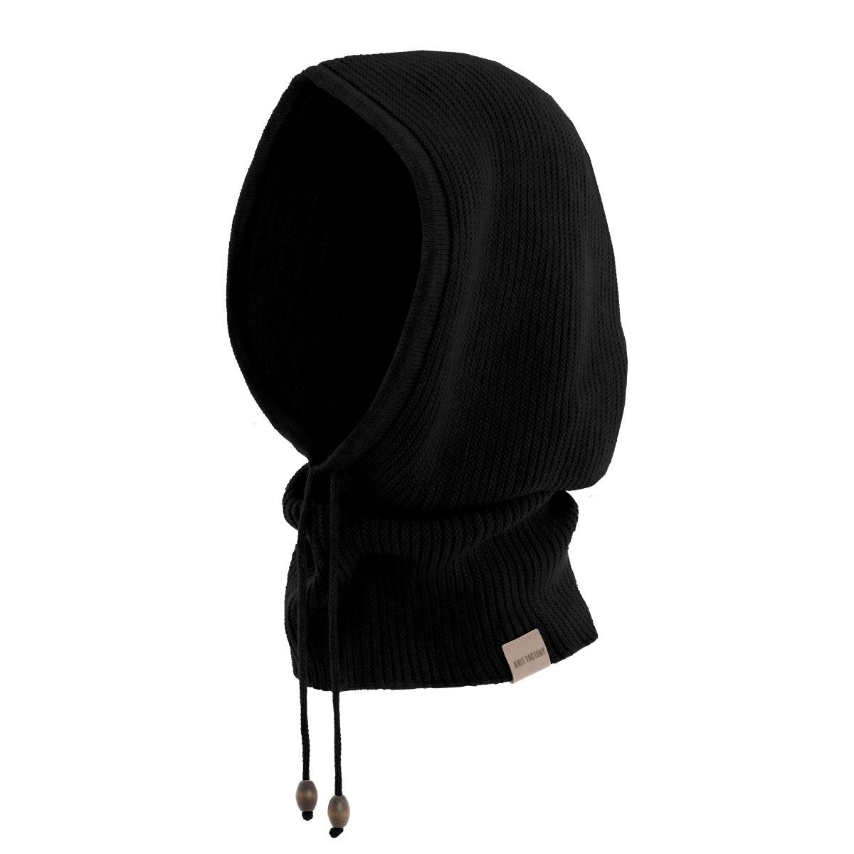 Strickschal Evy Kapuzenschal Schwarz One Size